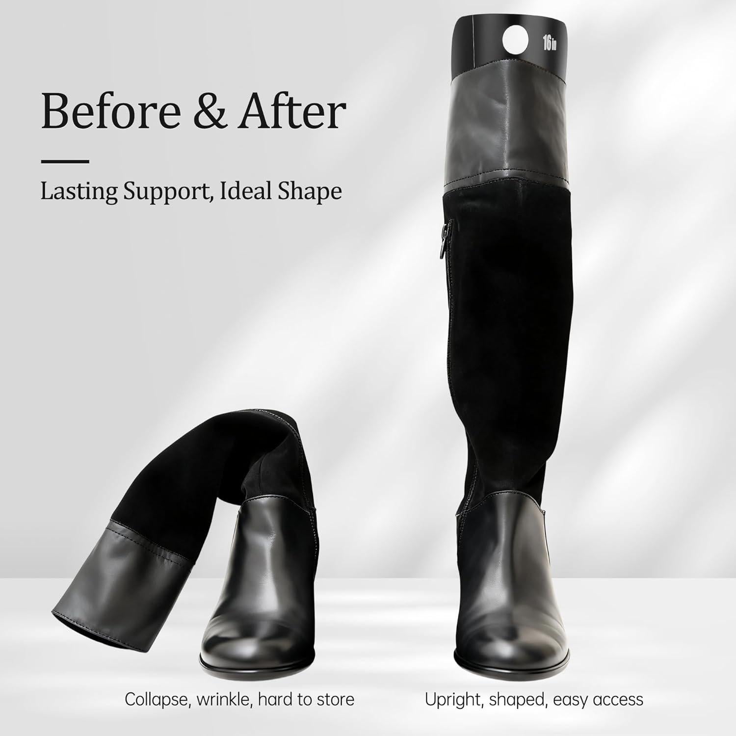 Insertos para Botas Apoway - Soporte Alto Reutilizable Negro