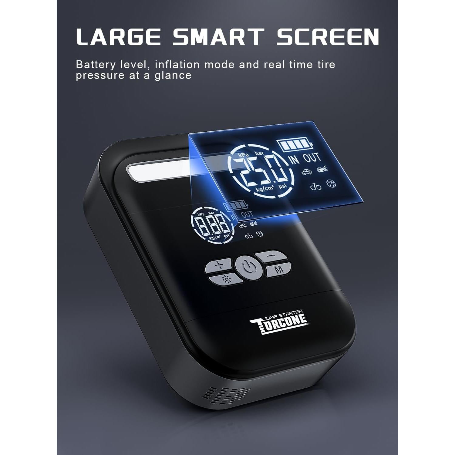 Arrancador de Batería TORCONE SJ-50 con Compresor 6000A