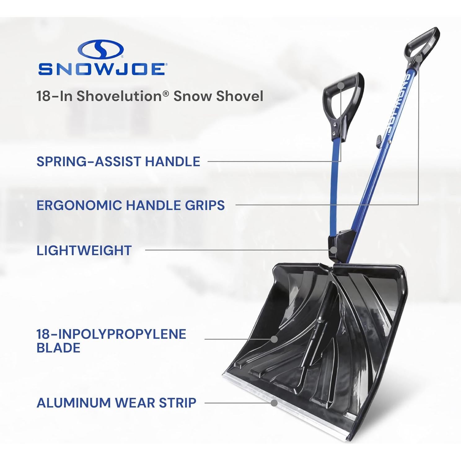 Pala de Nieve Snow Joe SJ-SHLV01 45.72 cm Ergonómica Azul