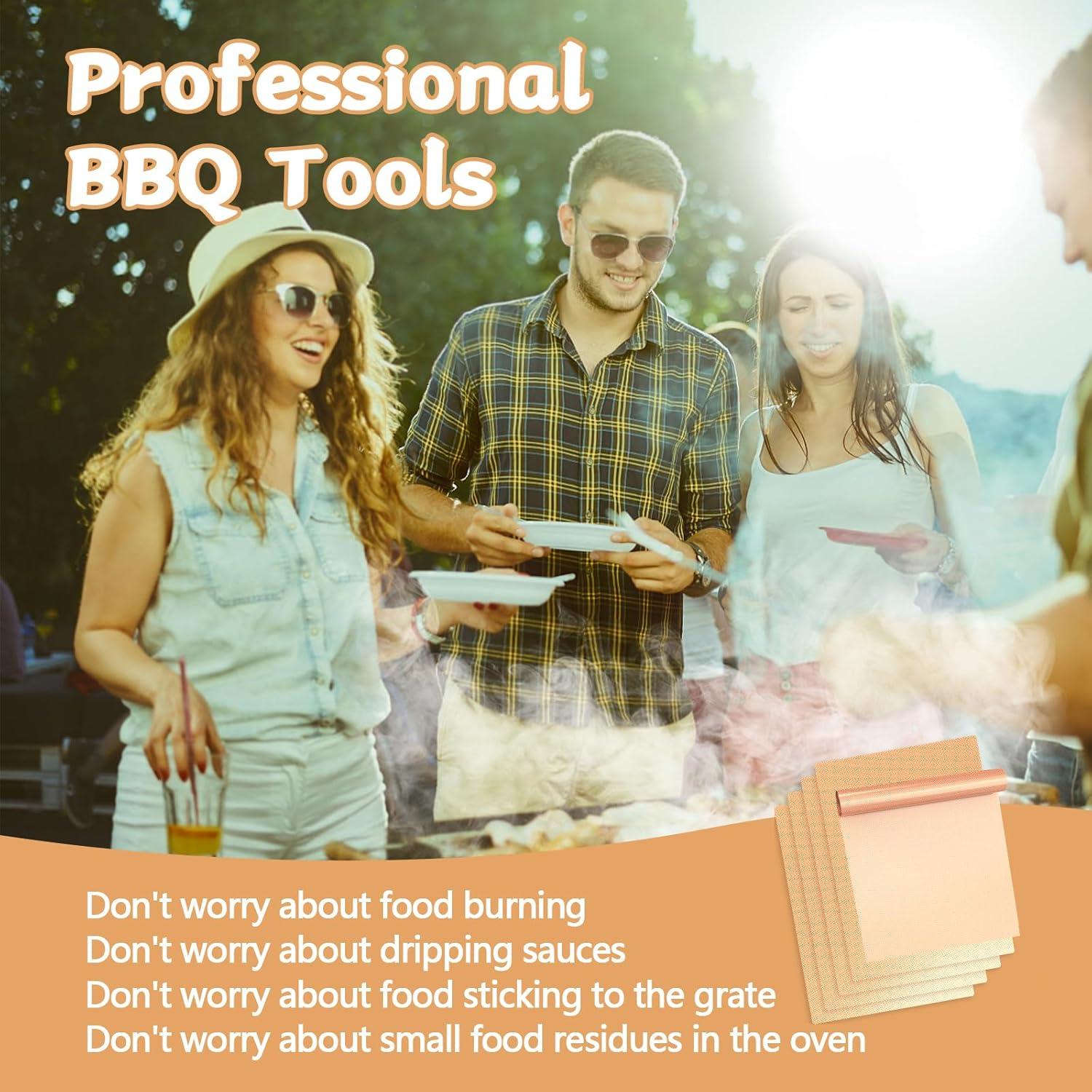 Set de 6 Mats de Parrilla Antiadherentes Demiwise 40 x 33 cm