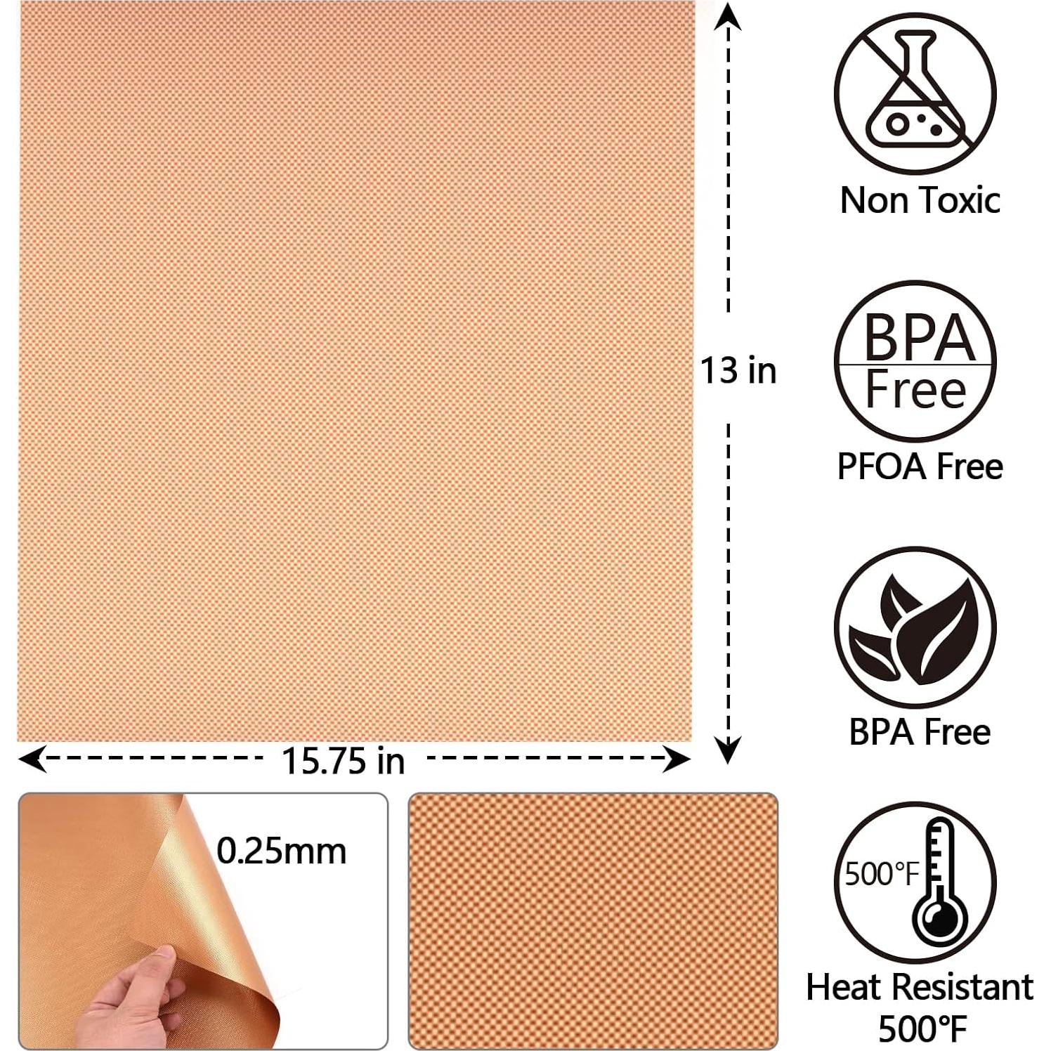 Set de 6 Mats de Parrilla Antiadherentes Demiwise 40 x 33 cm