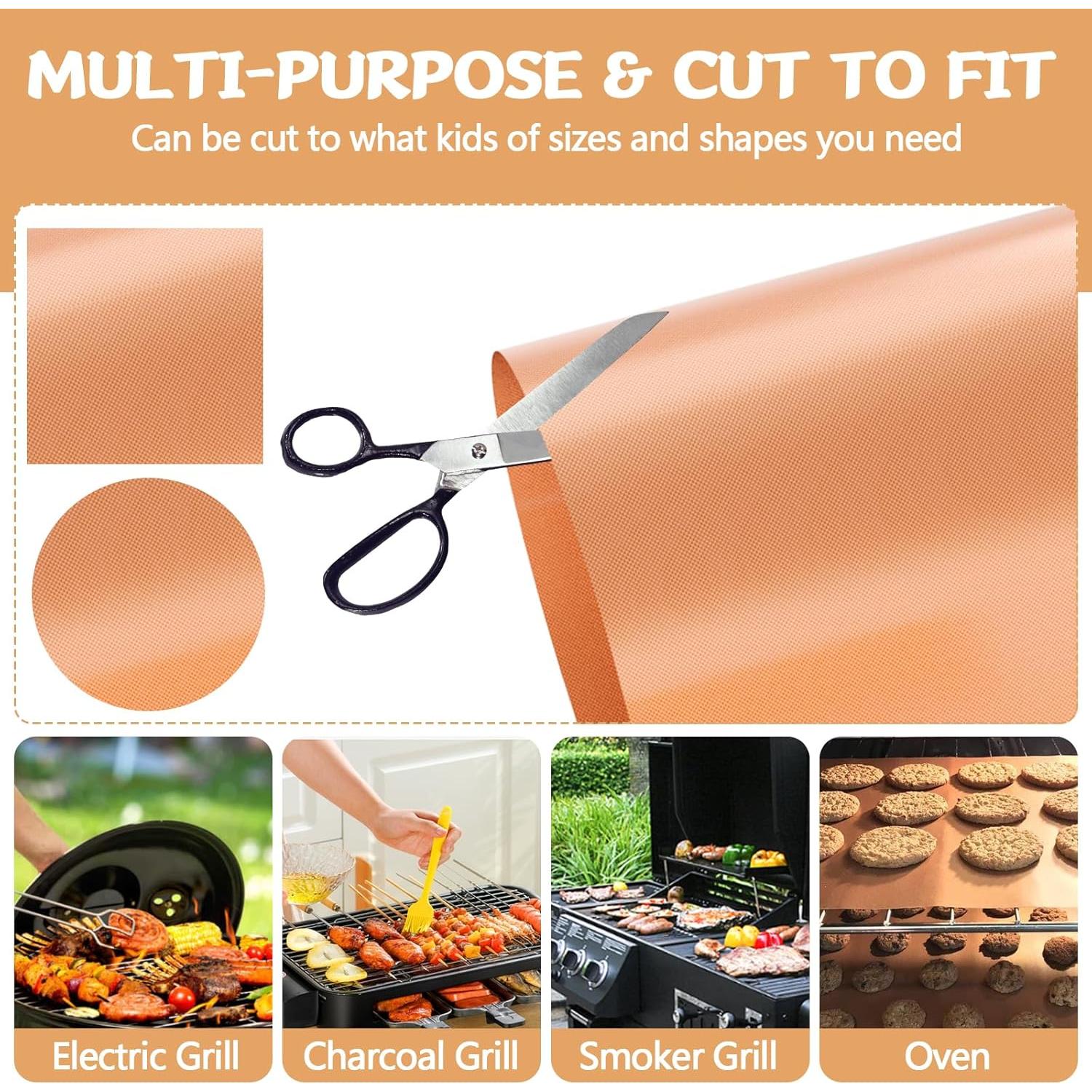 Set de 6 Mats de Parrilla Antiadherentes Demiwise 40 x 33 cm