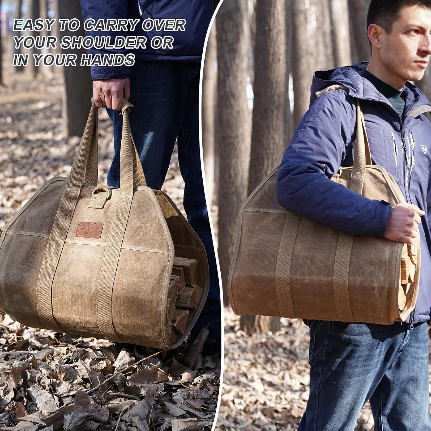 Bolsa de Transporte de Leña INNO STAGE Verde Caqui 100x47 cm