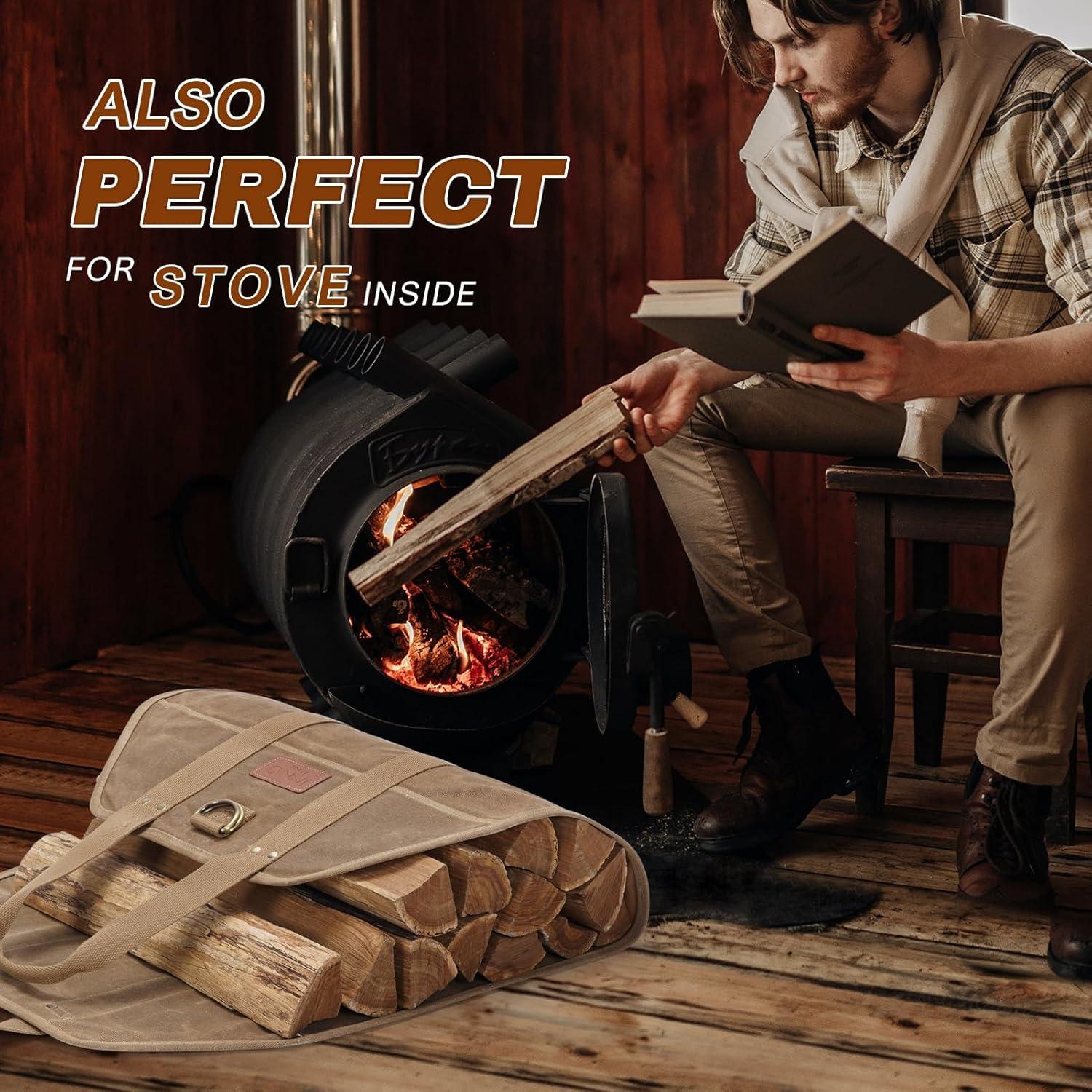 Bolsa de Transporte de Leña INNO STAGE Verde Caqui 100x47 cm