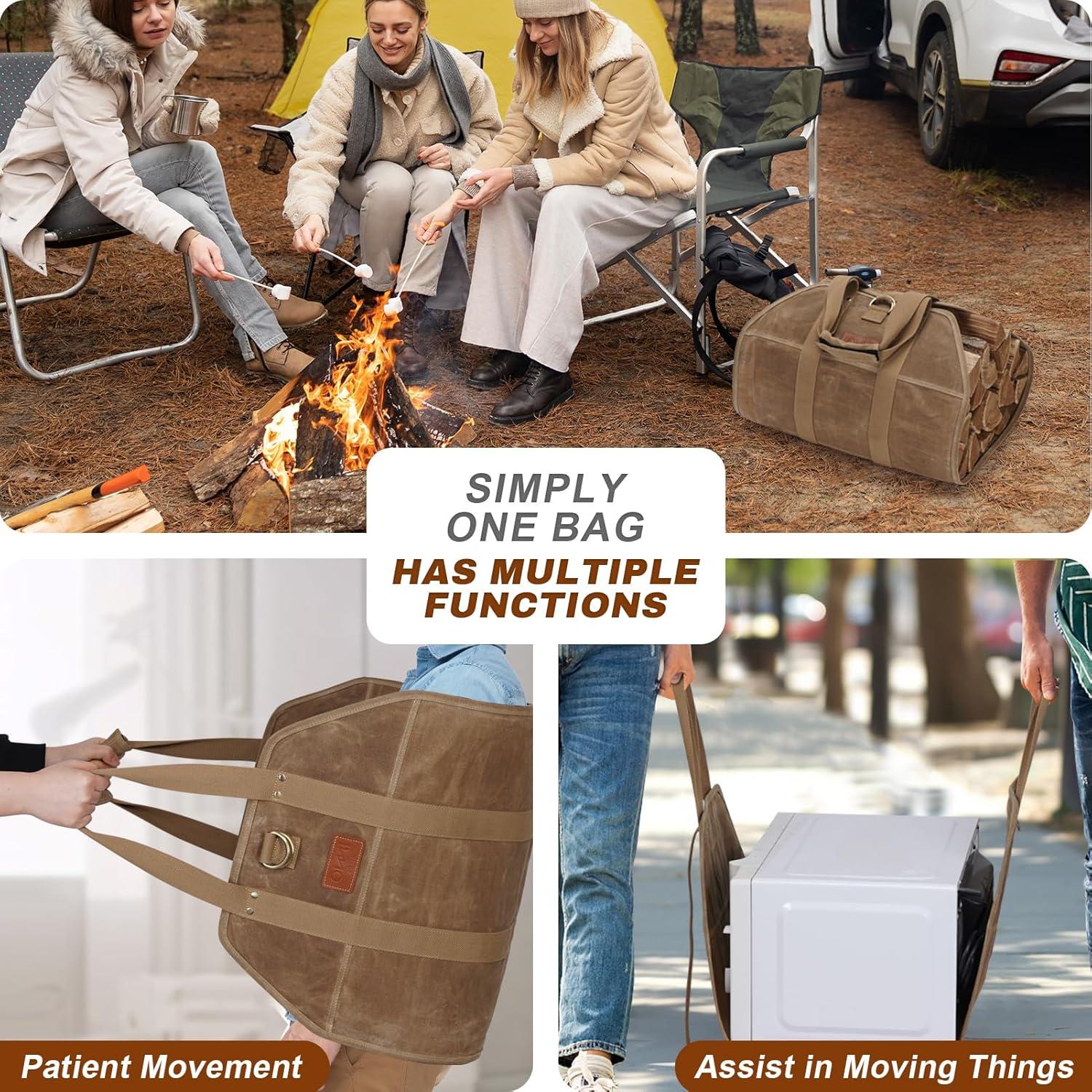 Bolsa de Transporte de Leña INNO STAGE Verde Caqui 100x47 cm