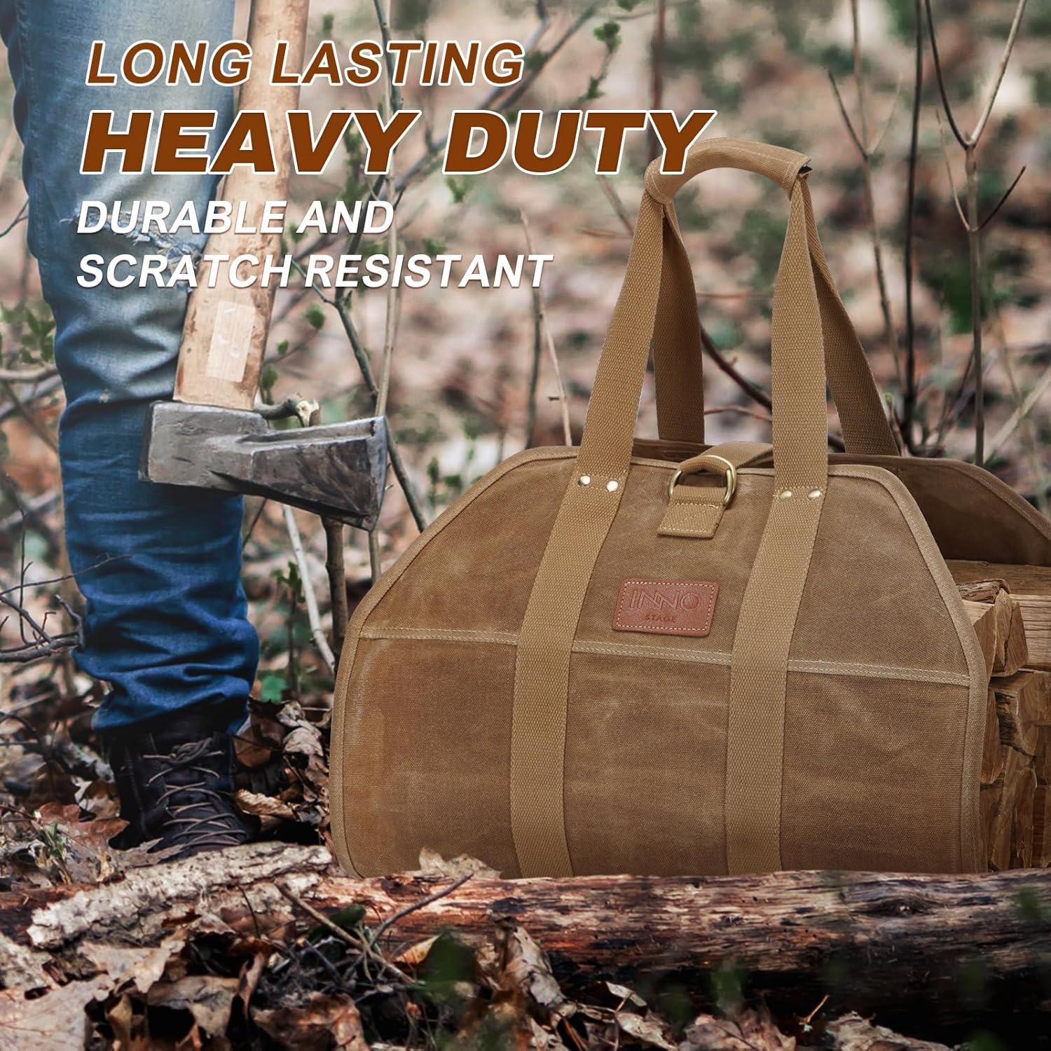 Bolsa de Transporte de Leña INNO STAGE Verde Caqui 100x47 cm