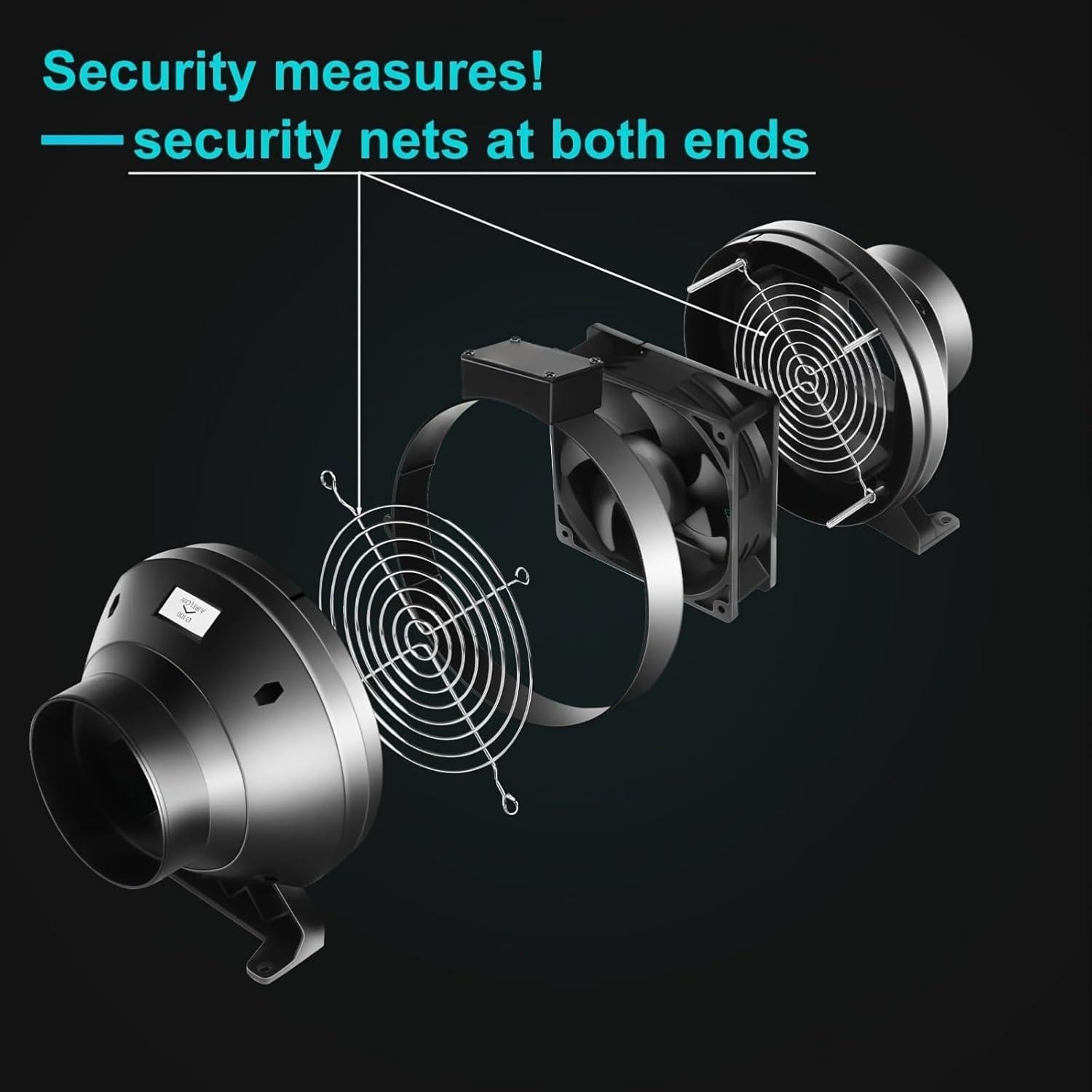 Kit de Filtración de Aire MELONFARM 4" con Ventilador y Filtro