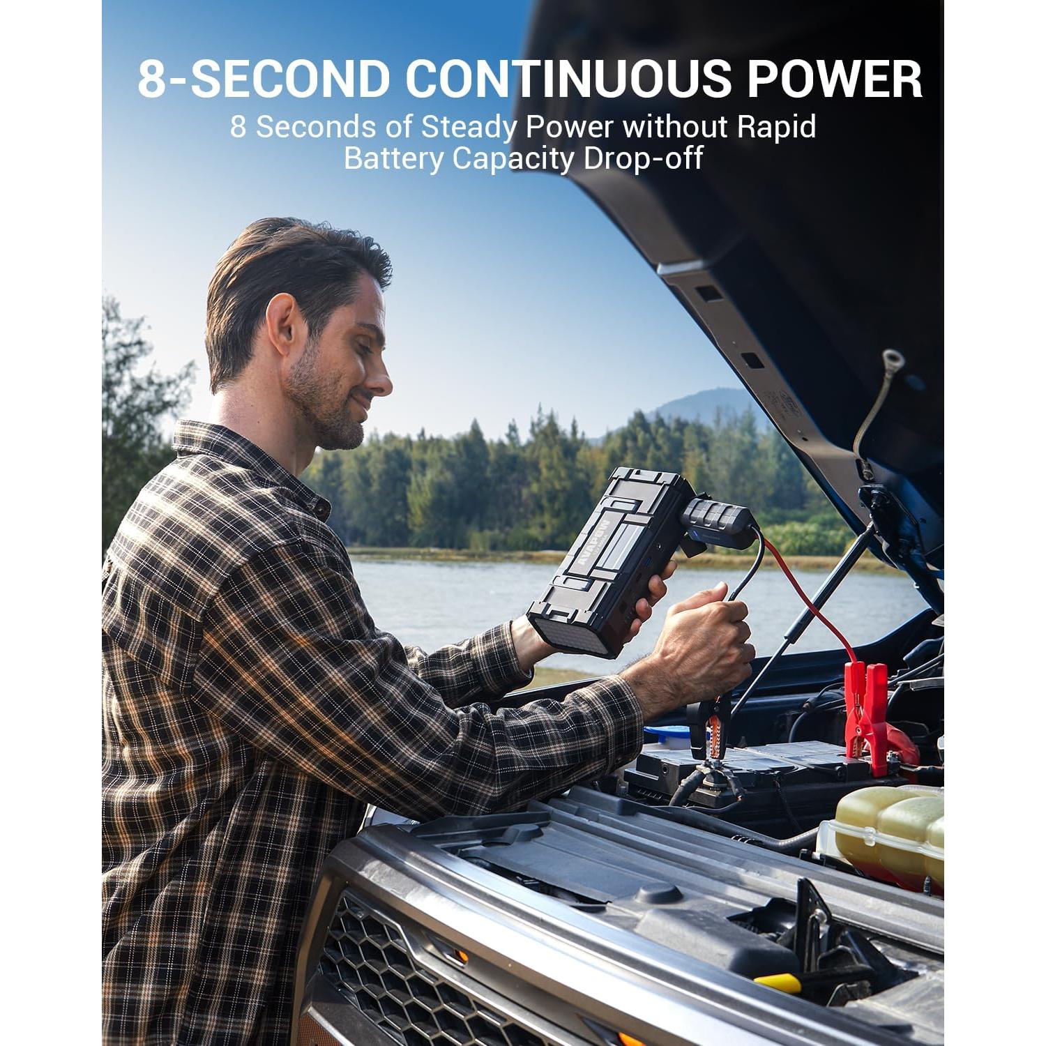 Arrancador de Batería AVAPOW A68 6000A USB Doble 12V