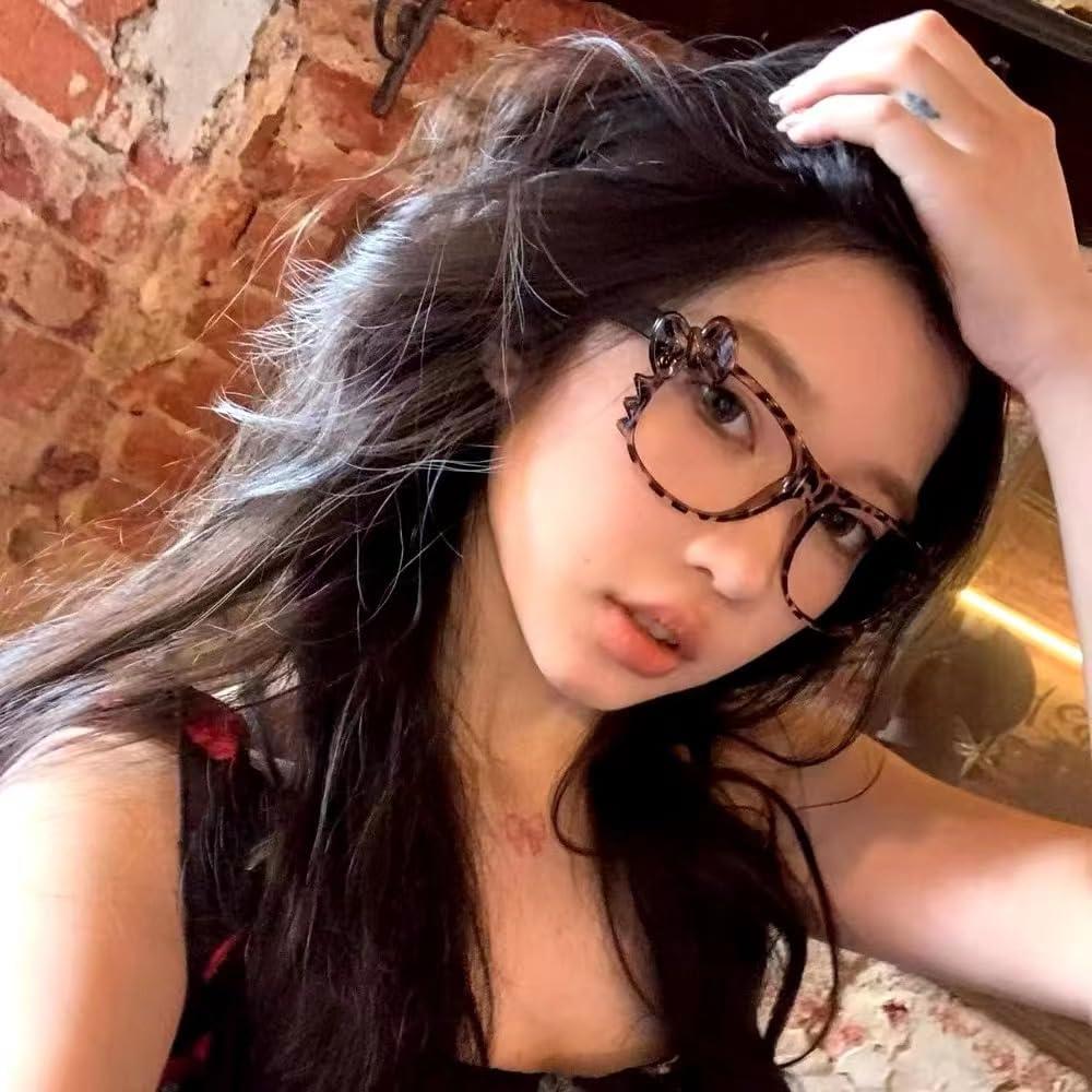 Gafas de Sol Kawaii MANGMAO Print Leopardo Retro para Mujeres