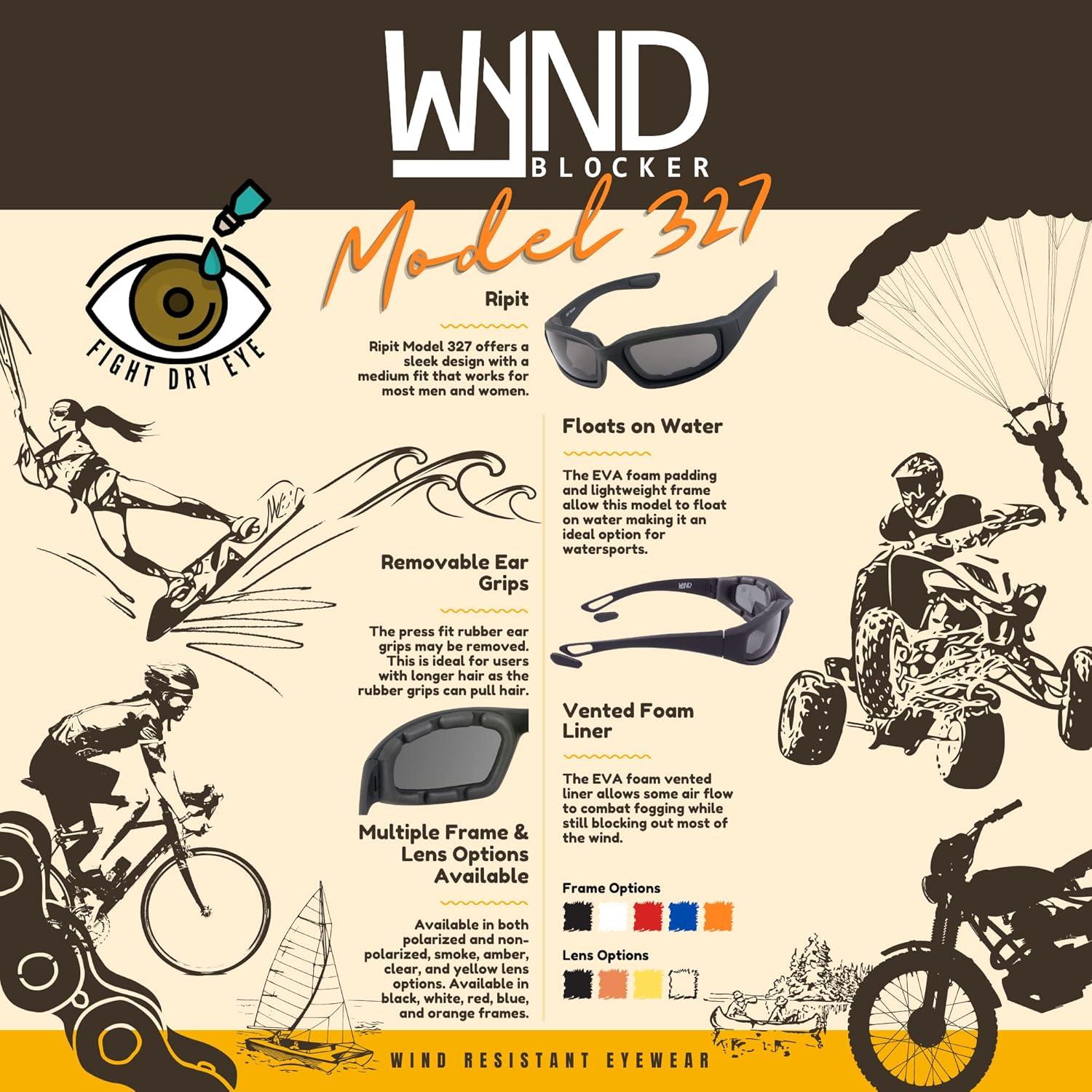 Gafas de sol deportivas WYND Blocker para ciclismo y motos