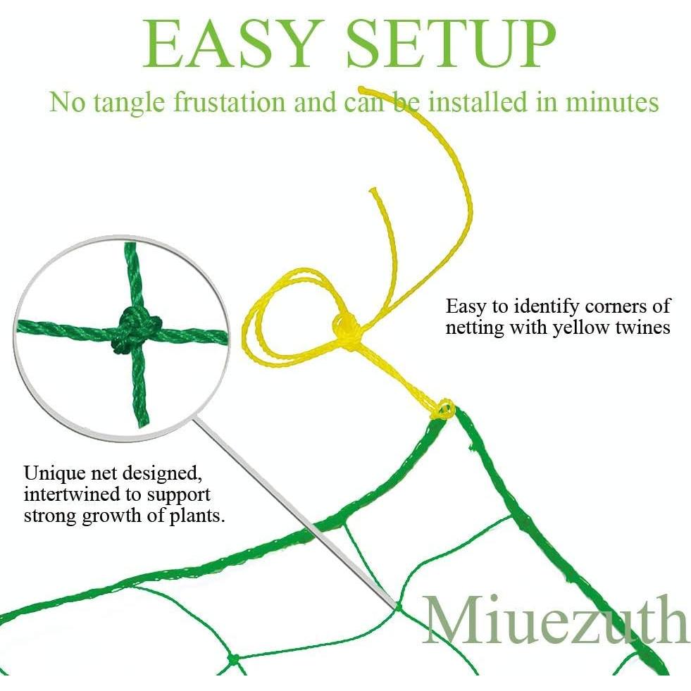 Malla de Enrejado para Plantas Trepadoras Miuezuth 5x2m