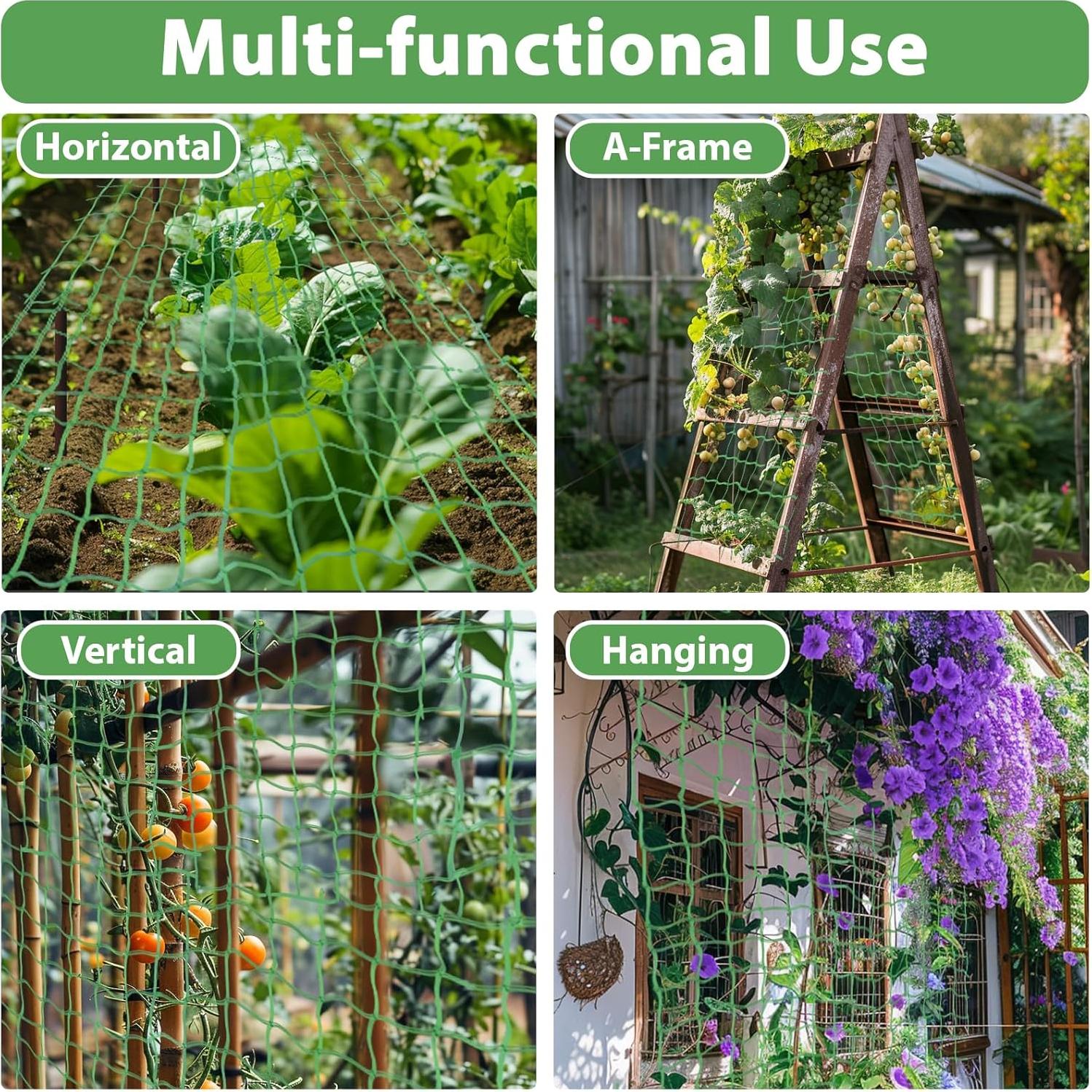 Malla de Enrejado Verde MAQIHAN 1.8x2.7m Soporte Plantas