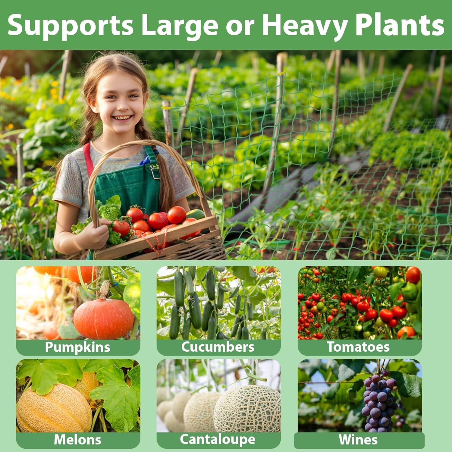 Malla de Enrejado Verde MAQIHAN 1.8x2.7m Soporte Plantas