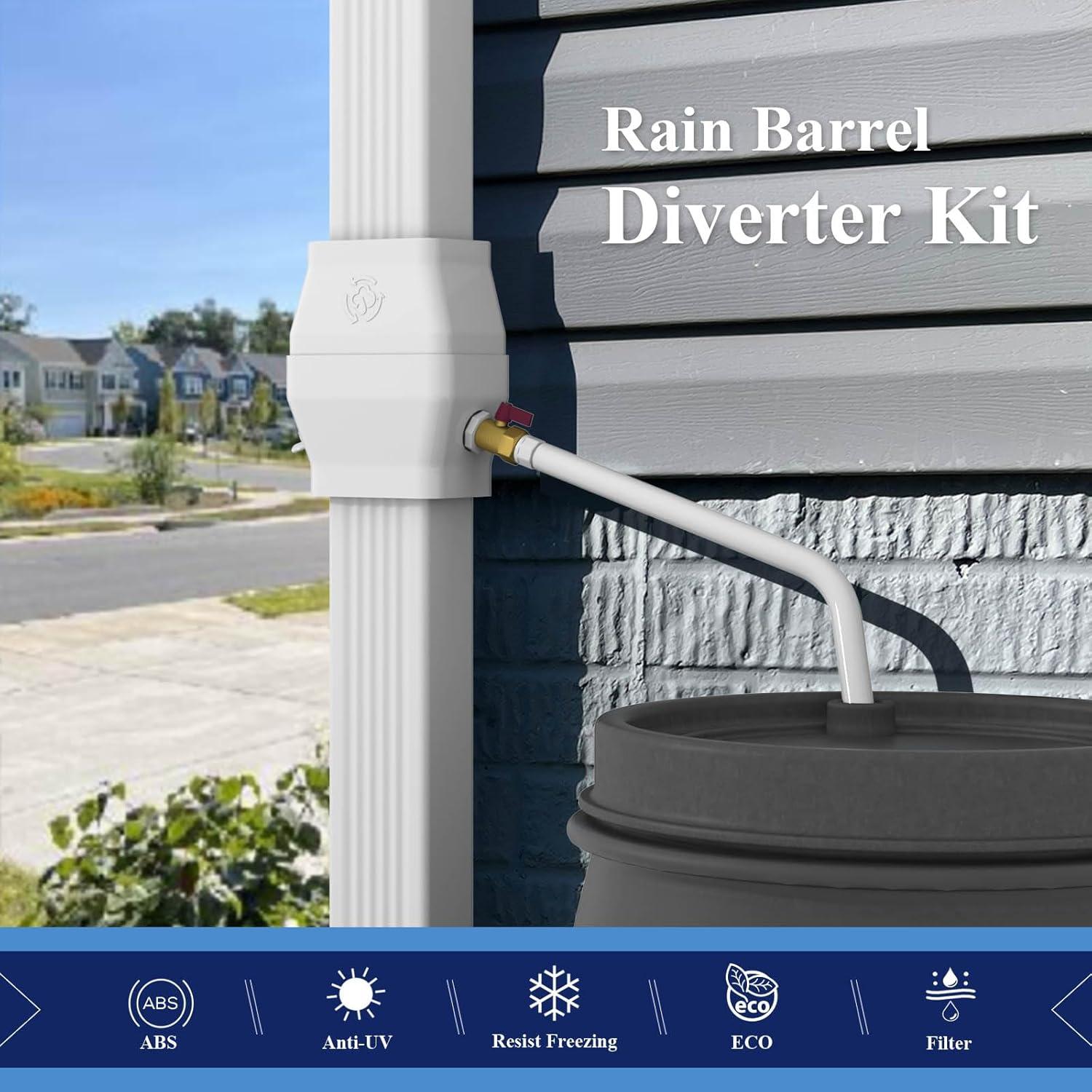 Kit de Desvío para Barril de Lluvia iLiveX con Filtro y Grifo