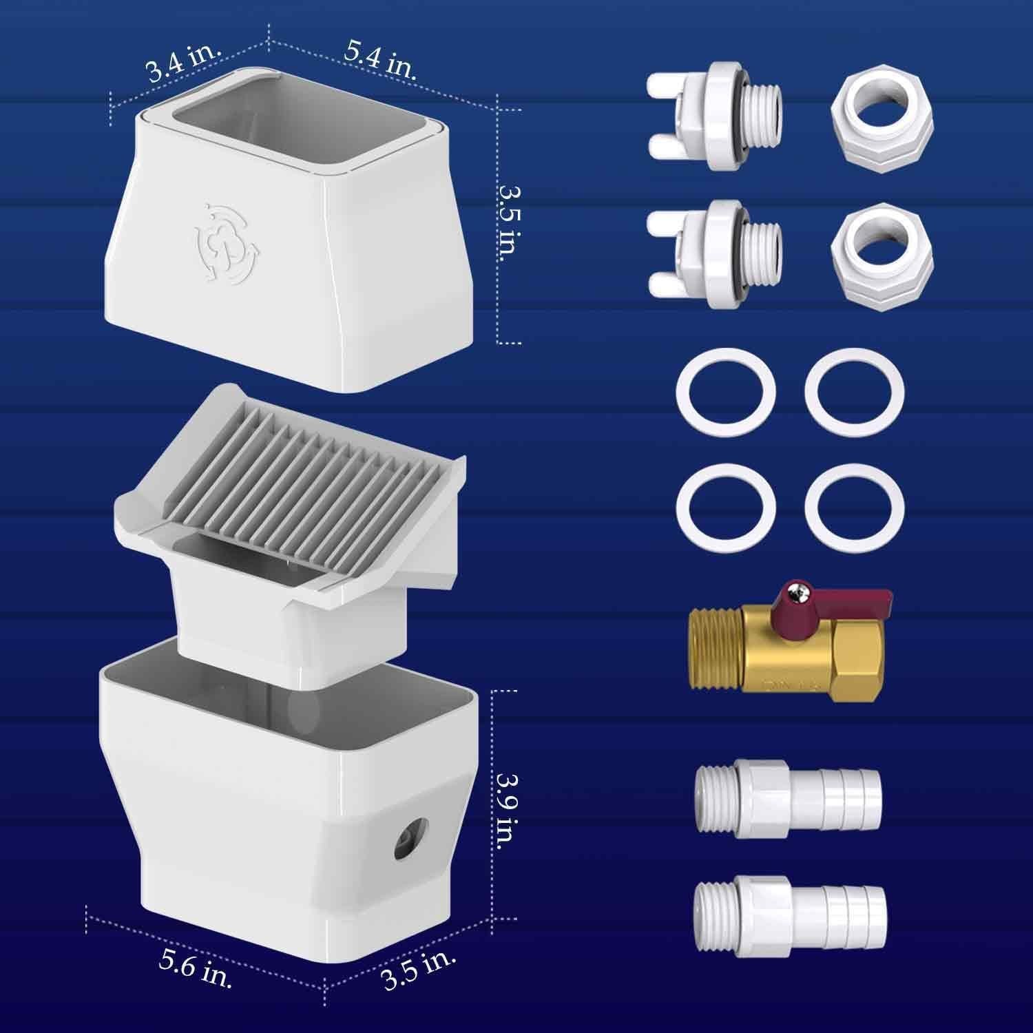 Kit de Desvío para Barril de Lluvia iLiveX con Filtro y Grifo