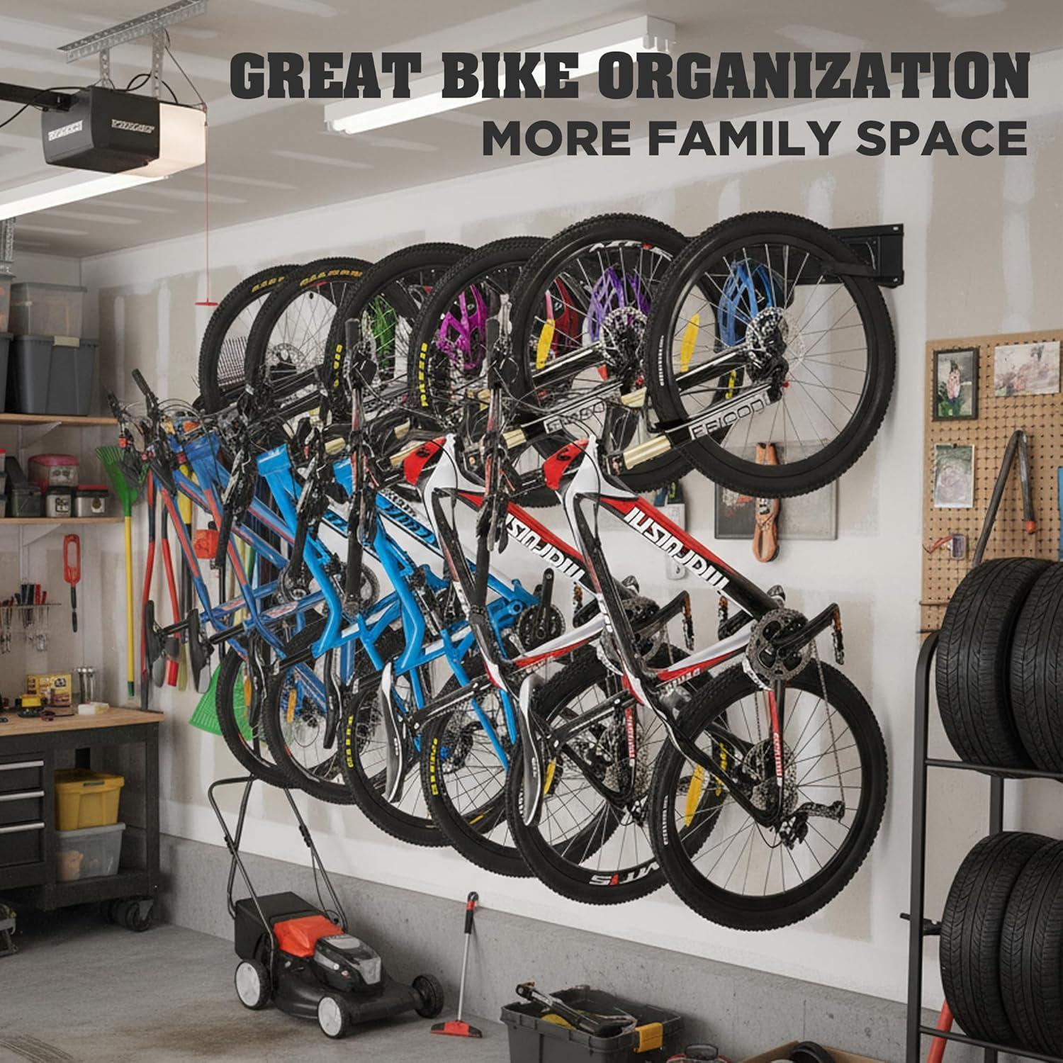 Soporte de Almacenamiento para Bicicletas HORUSDY 6 Bicicletas