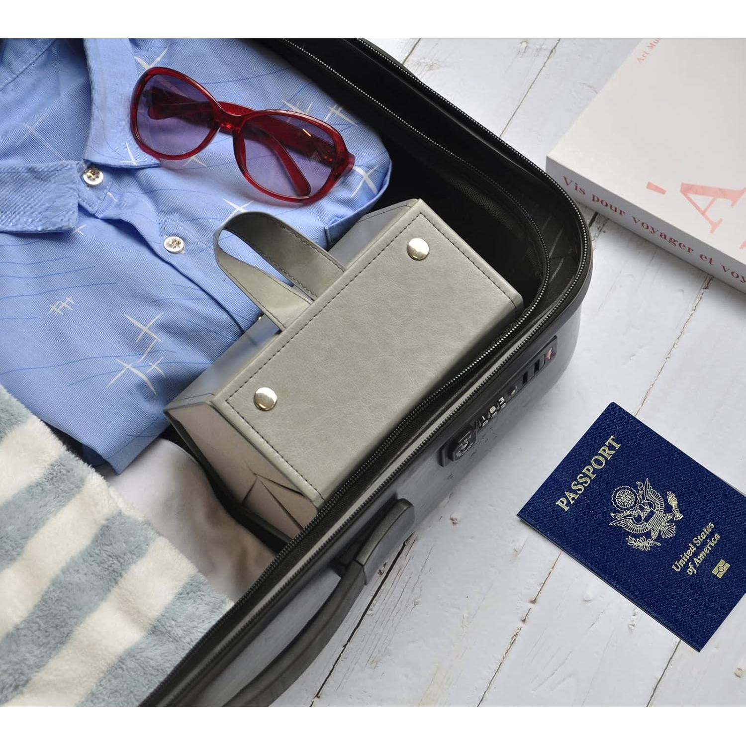 Organizador de Gafas Kenpal Plegable 5 Compartimentos Gris