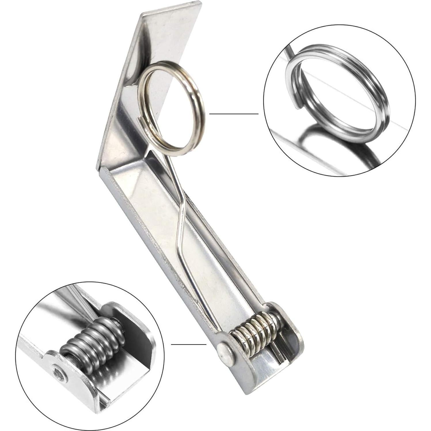 Pinzas para Manteles Latomex Acero Inoxidable 12 Piezas 7x6cm