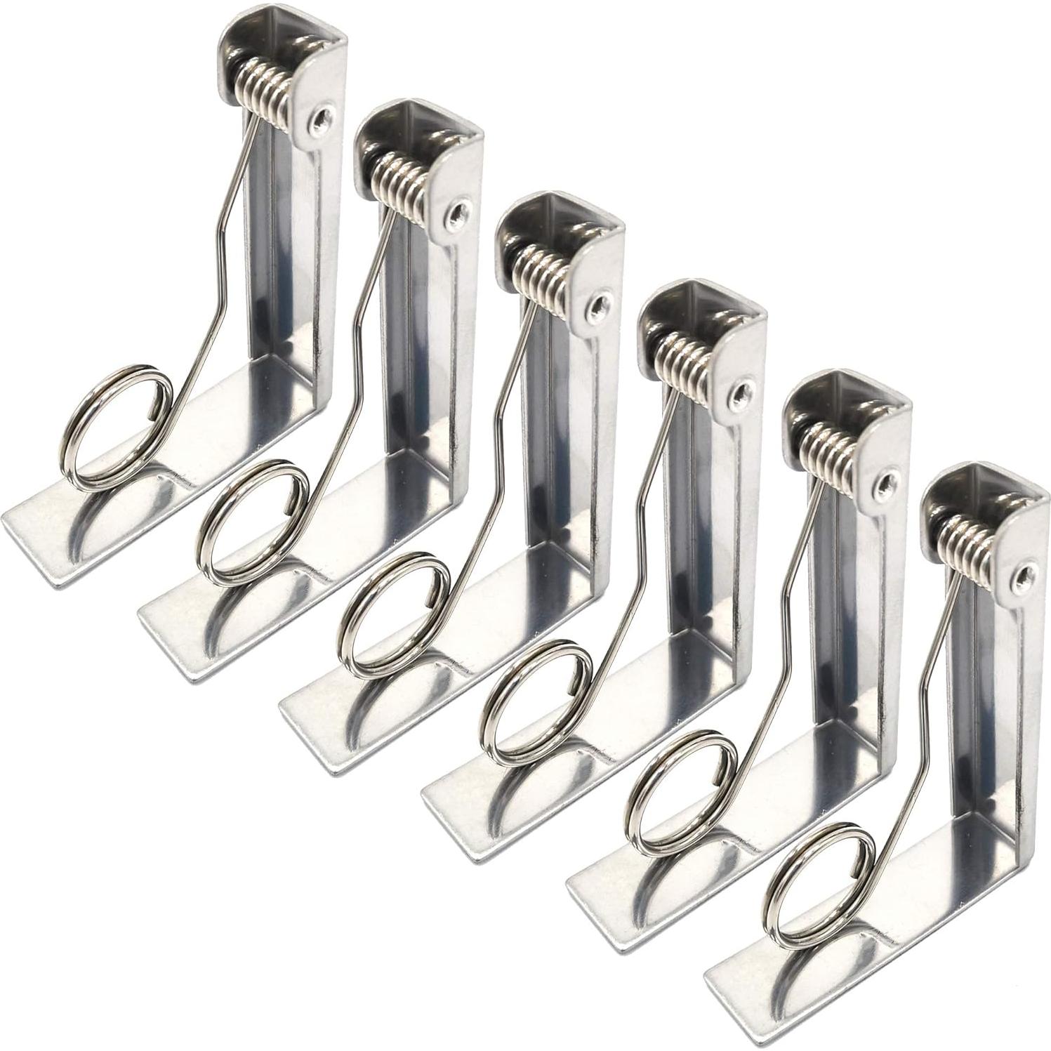 Pinzas para Manteles Latomex Acero Inoxidable 12 Piezas 7x6cm