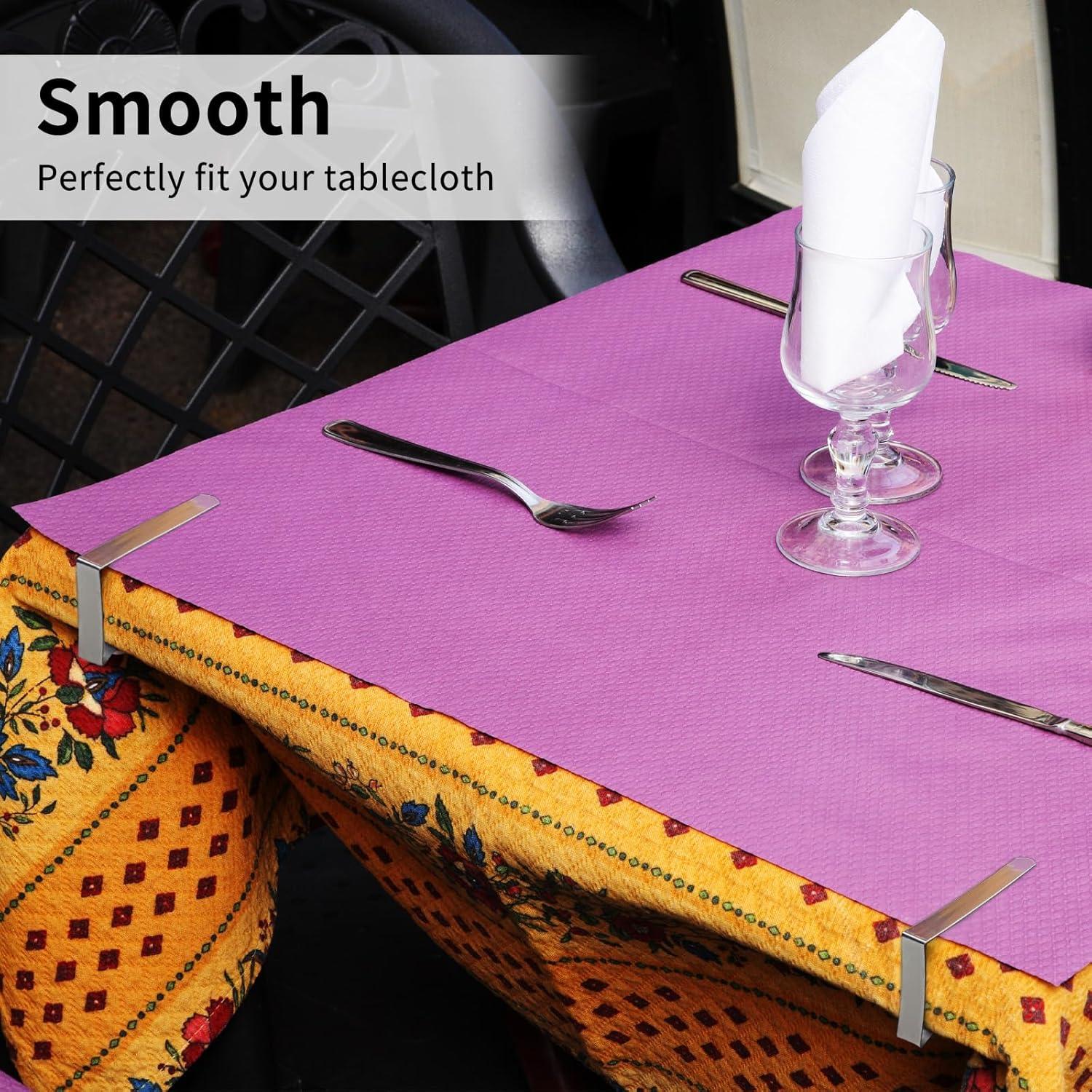 Clips para Manteles ALLTOP - Acero Inoxidable, Paquete de 12