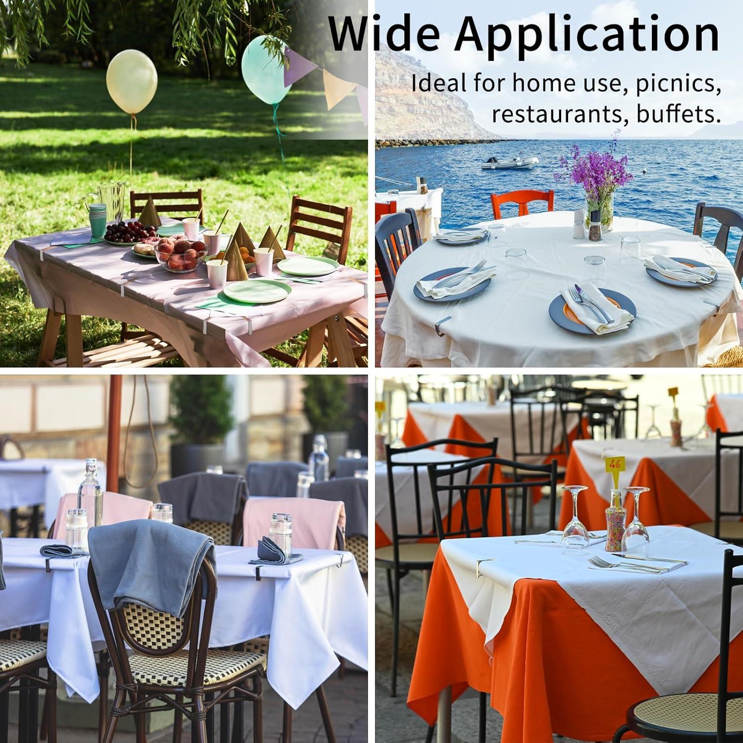 Clips para Manteles ALLTOP - Acero Inoxidable, Paquete de 12