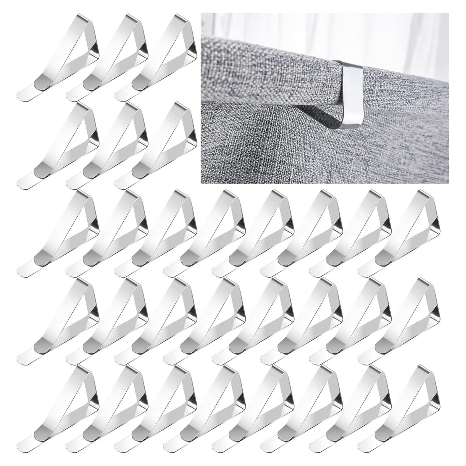 60 Clips para Manteles DHYLRICHER de Acero Inoxidable