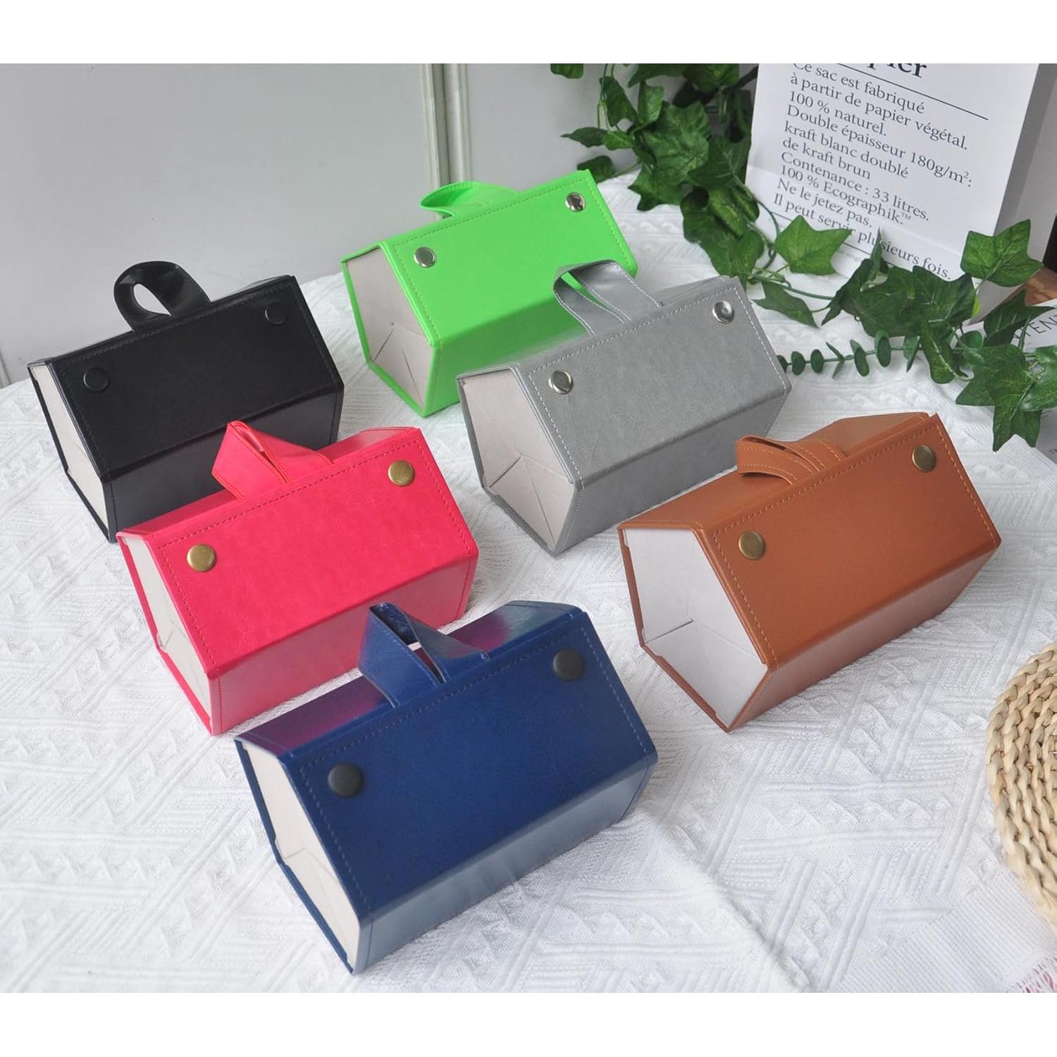 Organizador de Gafas Kenpal Plegable 5 Compartimentos Marrón