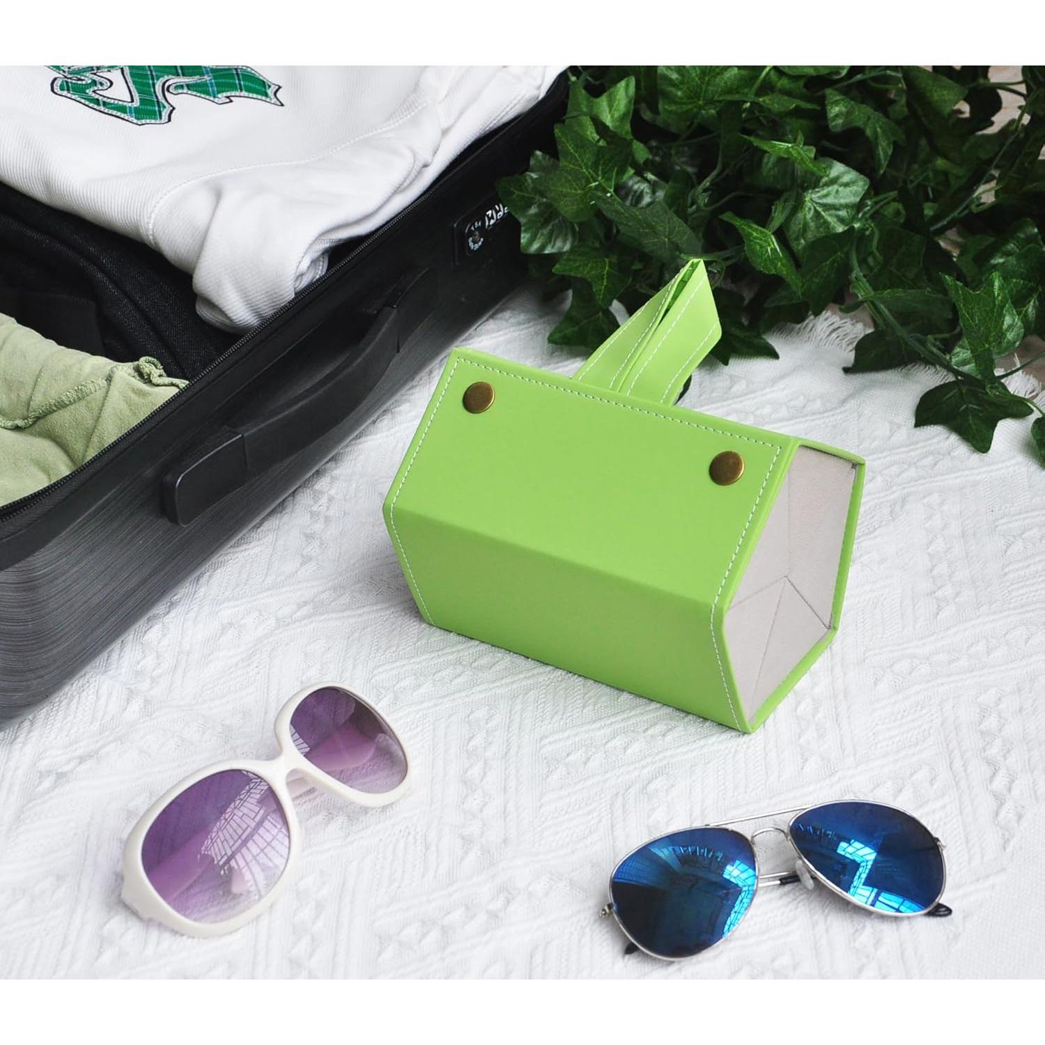 Organizador de Gafas Kenpal Plegable 5 Compartimentos Verde