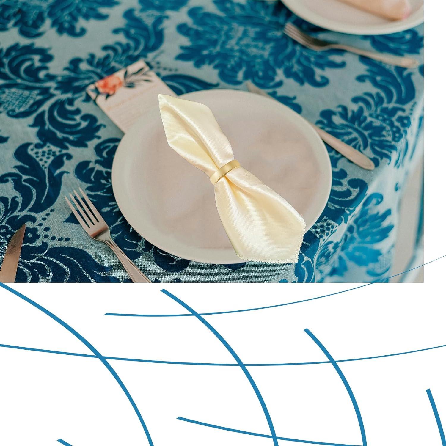 20 Anillos de Servilleta de Metal Oro Mate - CYRYLC