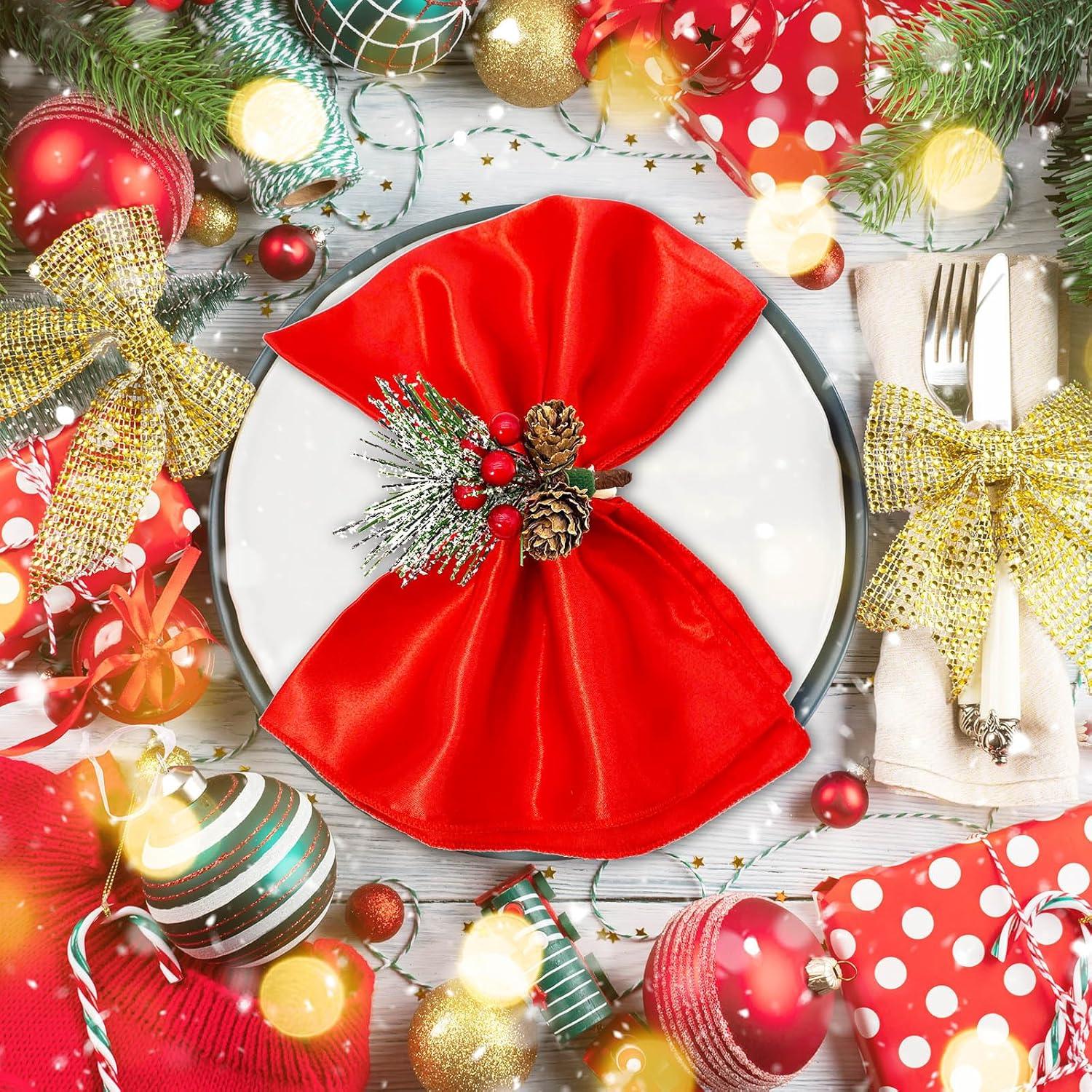 Conjunto de 12 Anillos de Servilleta WINGFISH Navidad 9cm