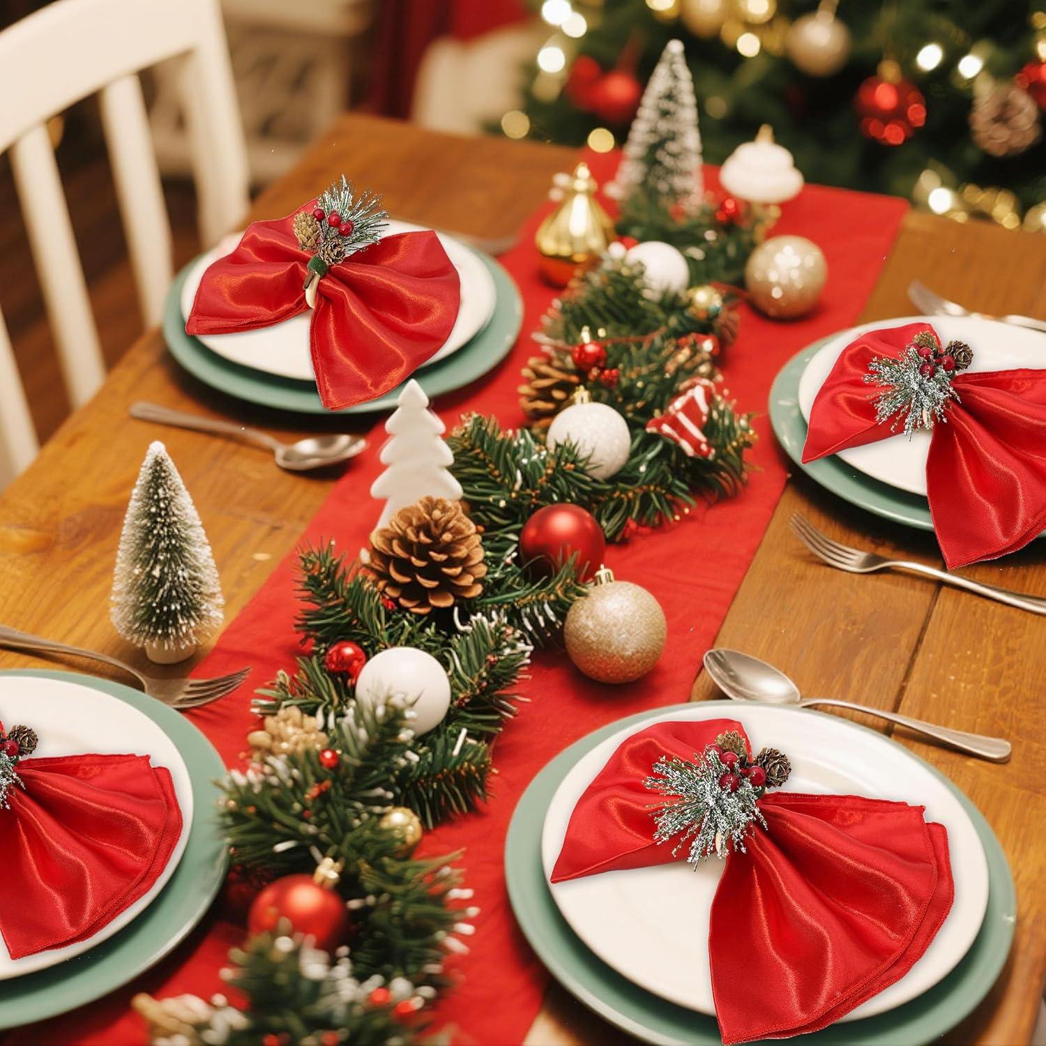 Conjunto de 12 Anillos de Servilleta WINGFISH Navidad 9cm