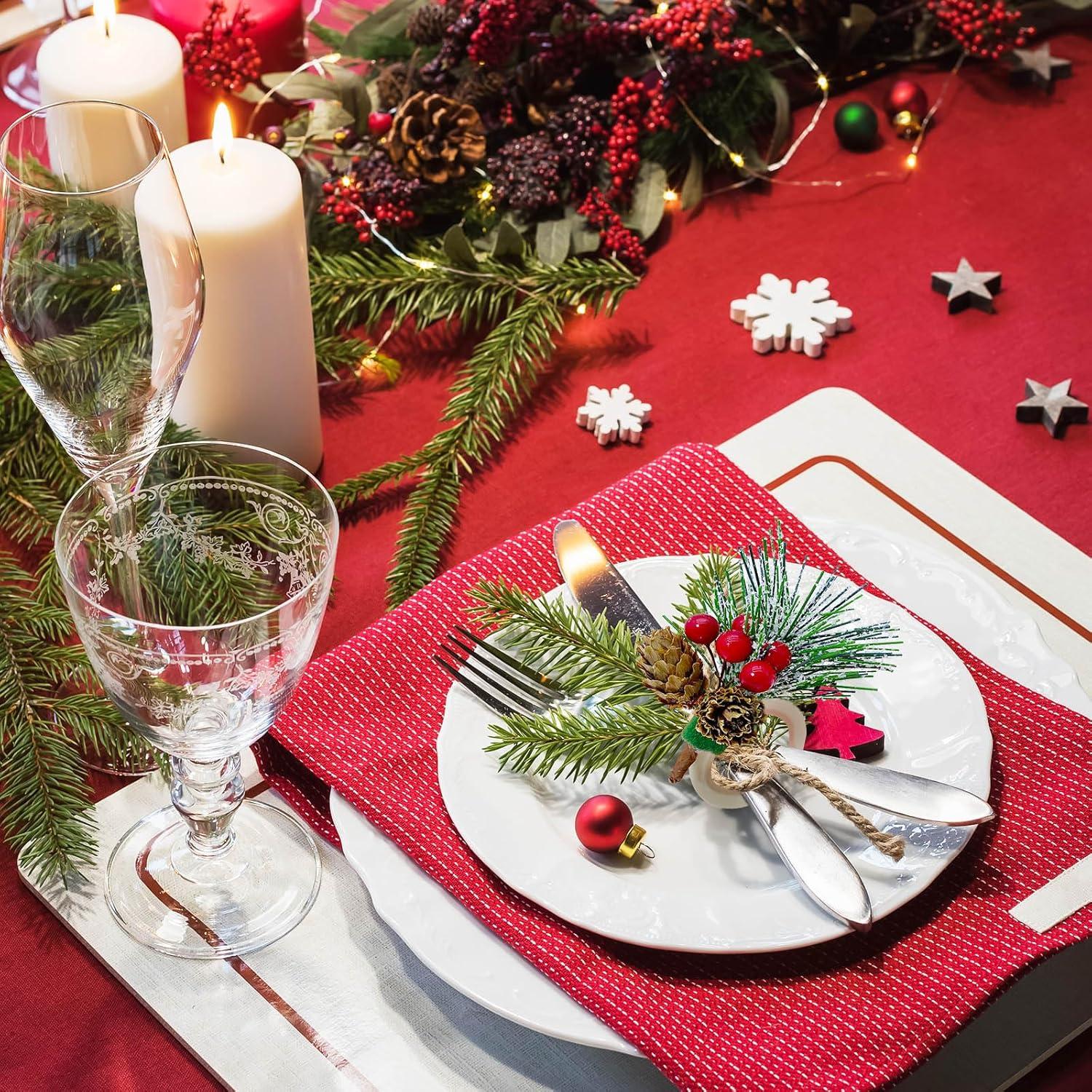 Conjunto de 12 Anillos de Servilleta WINGFISH Navidad 9cm