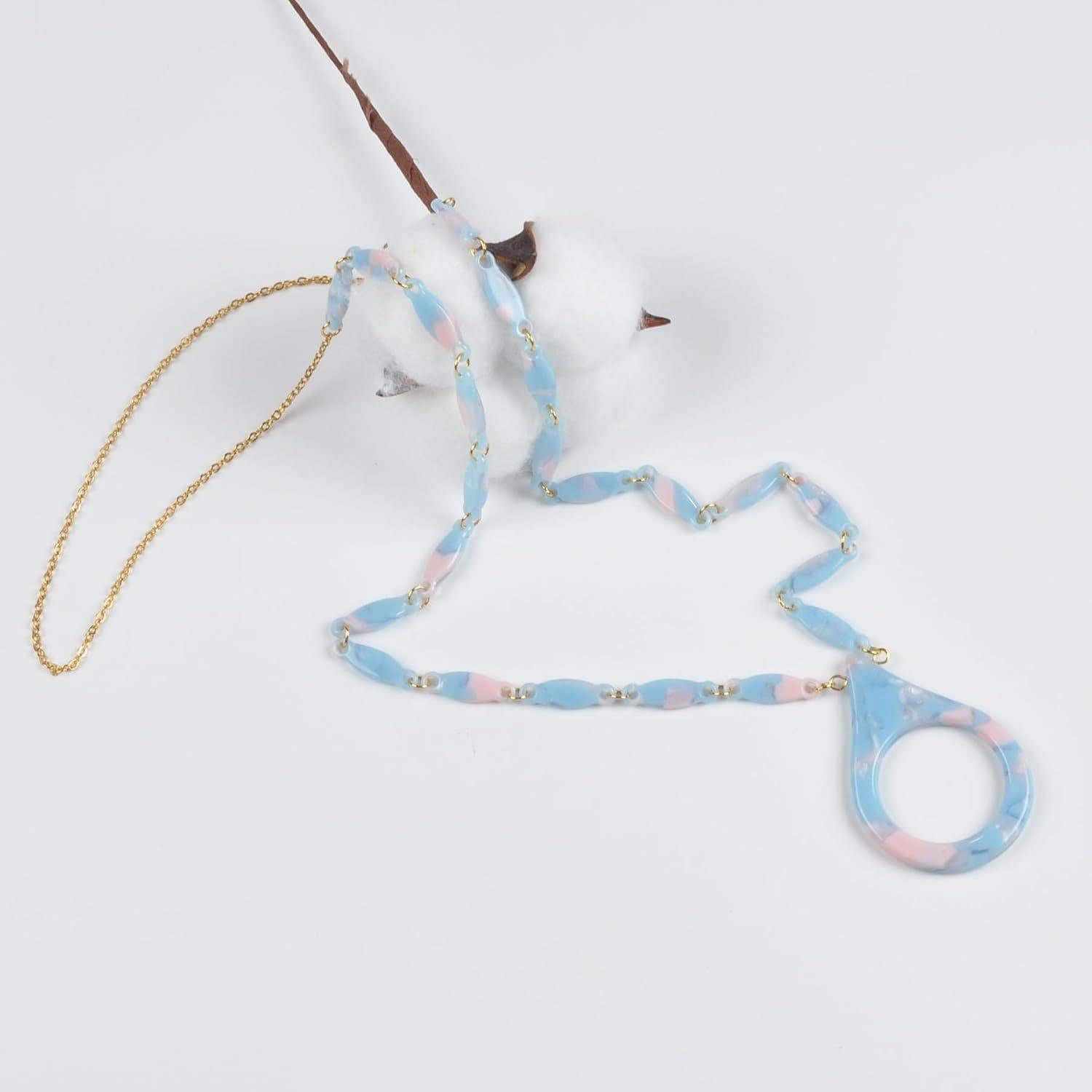 Cadena de Gafas de Sol Acero Inoxidable Dorado 75cm Mujeres