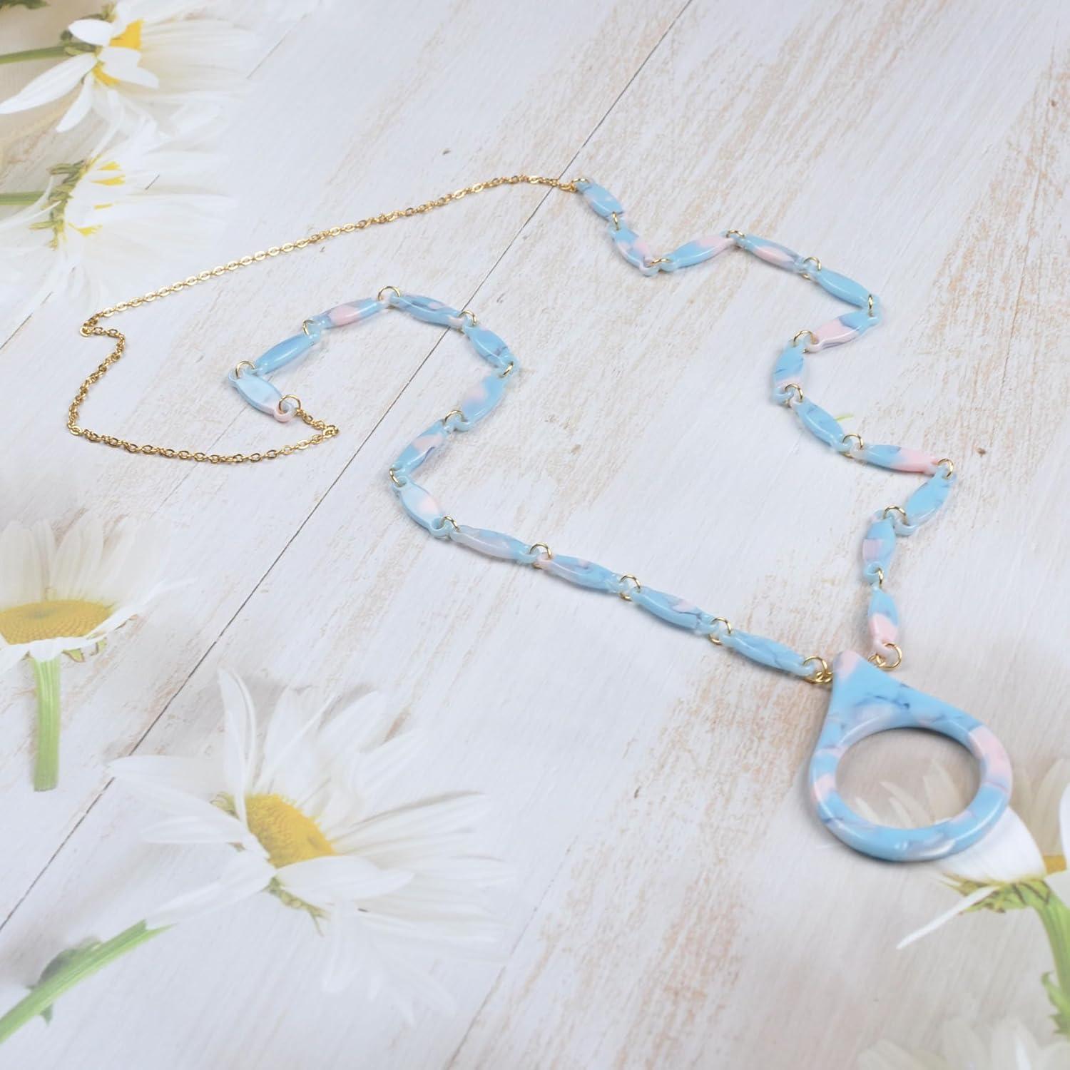 Cadena de Gafas de Sol Acero Inoxidable Dorado 75cm Mujeres