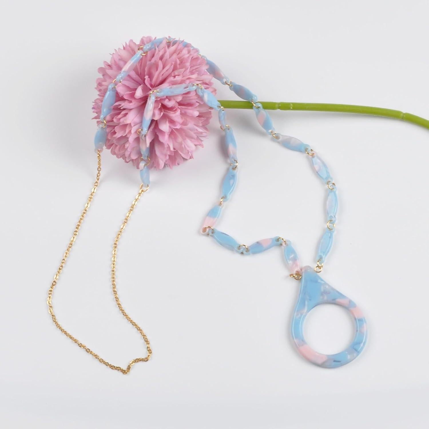 Cadena de Gafas de Sol Acero Inoxidable Dorado 75cm Mujeres