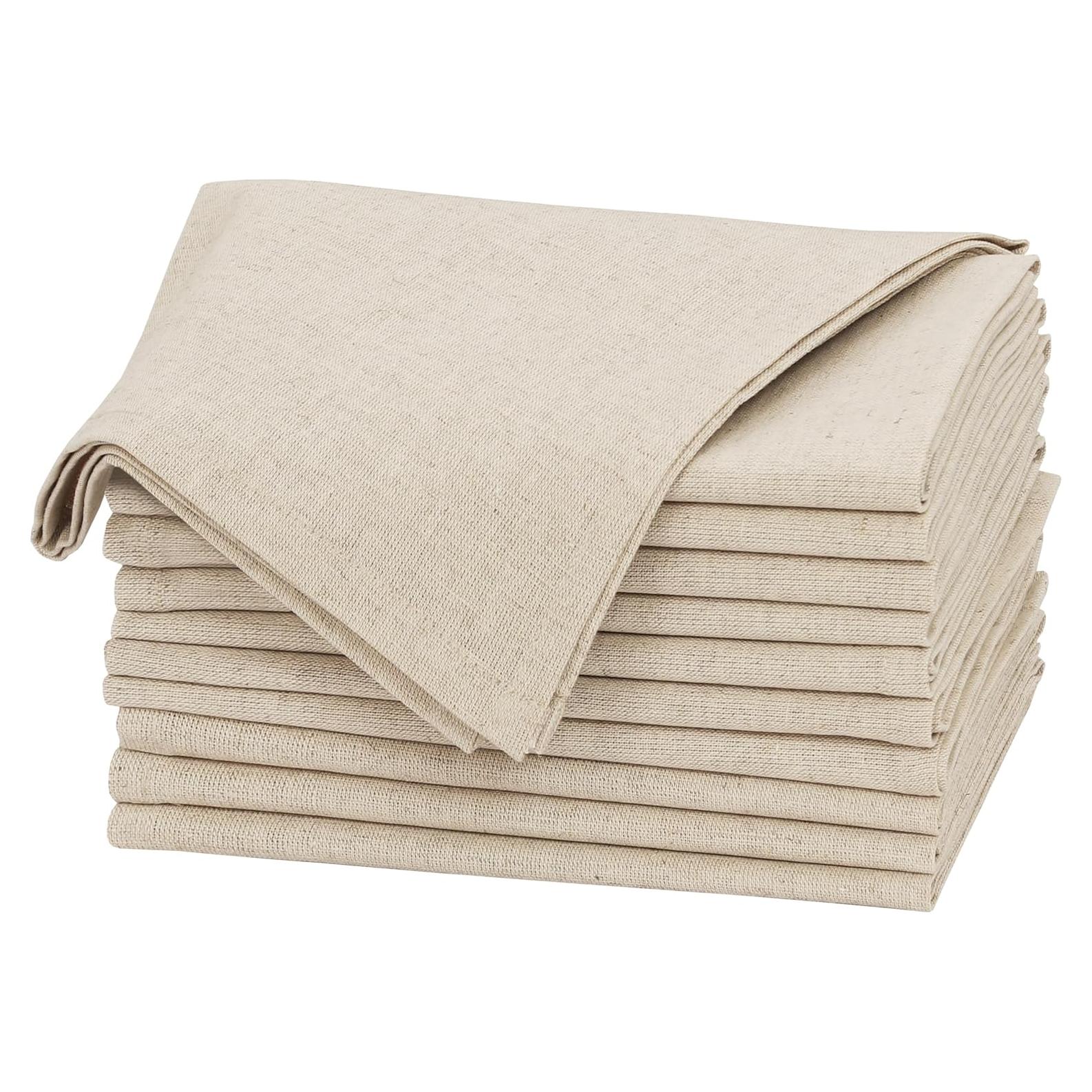 Juego de Servilletas de Lino Ruvanti 6 Pzas 45.72x45.72 cm Natural