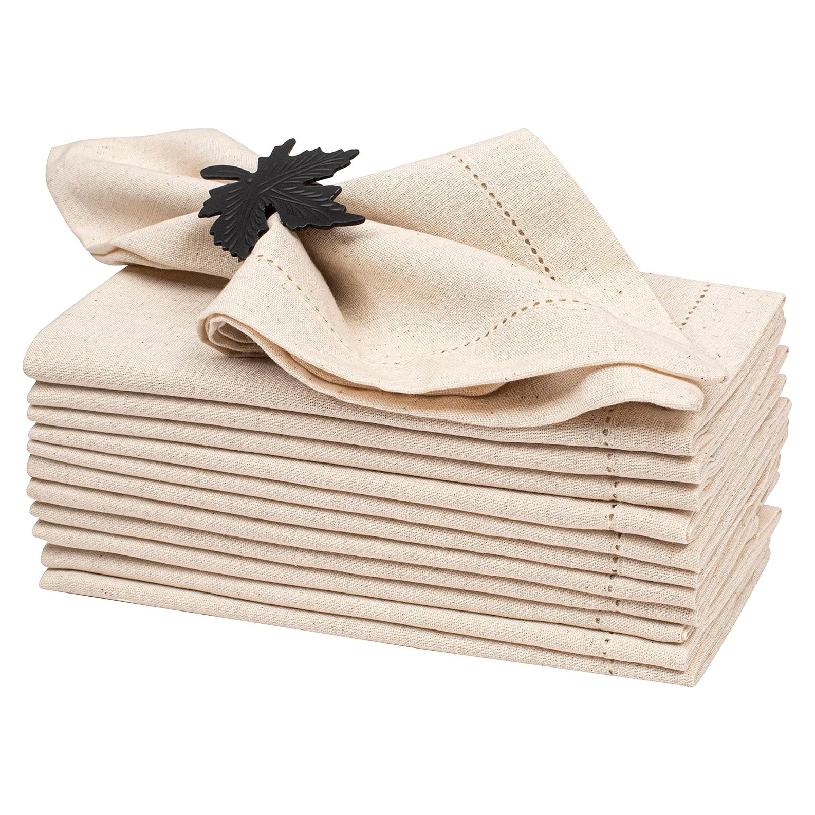 Juego de 12 Servilletas de Lino Light & Pro 45.72x45.72 cm