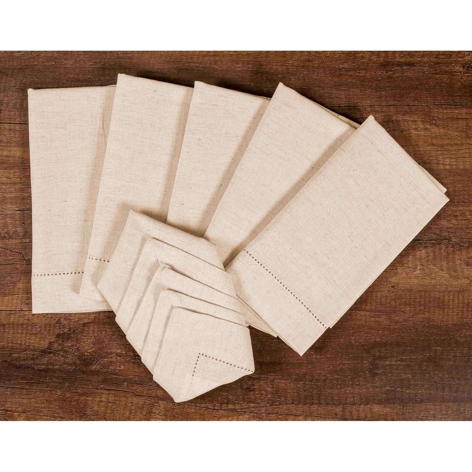 Juego de 12 Servilletas de Lino Light & Pro 45.72x45.72 cm