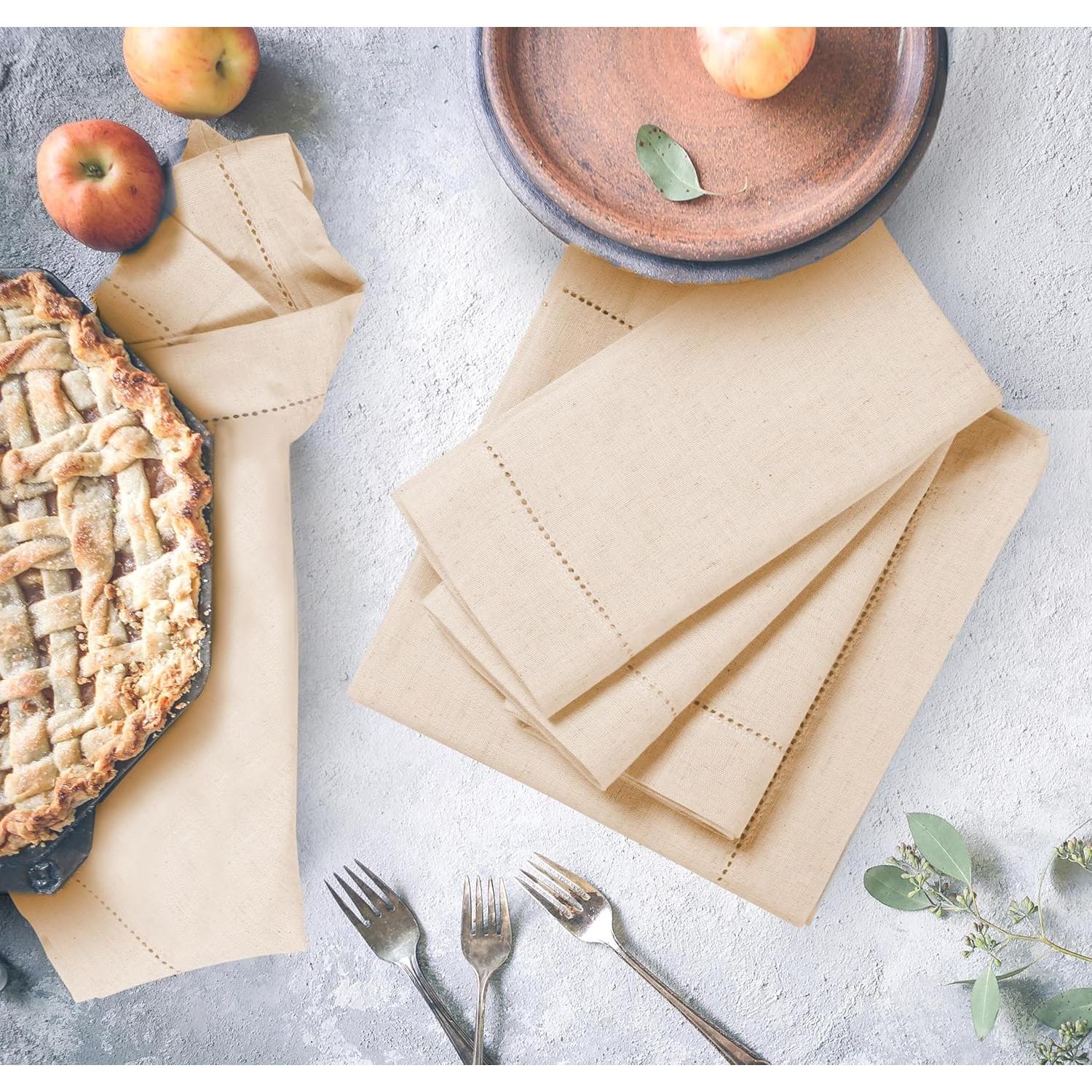 Juego de 12 Servilletas de Lino Light & Pro 45.72x45.72 cm