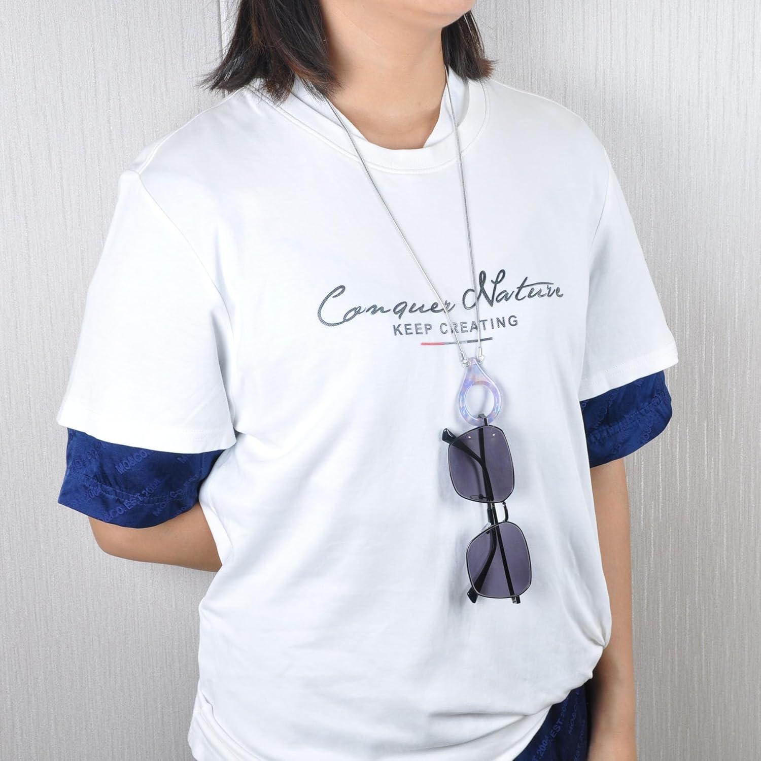 Cadena de Gafas de Sol YJGQ-001 Acero Inoxidable Púrpura