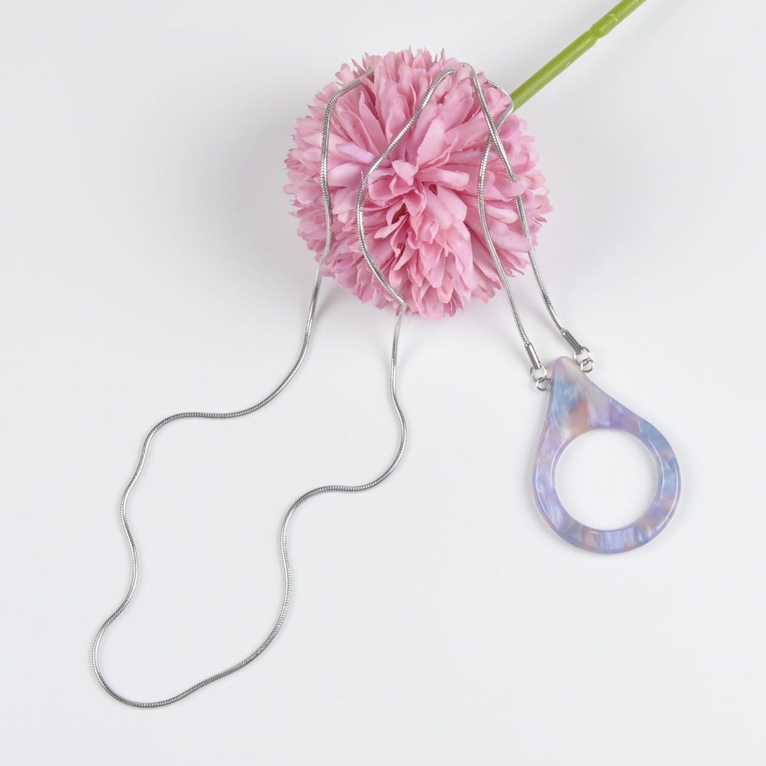 Cadena de Gafas de Sol YJGQ-001 Acero Inoxidable Púrpura