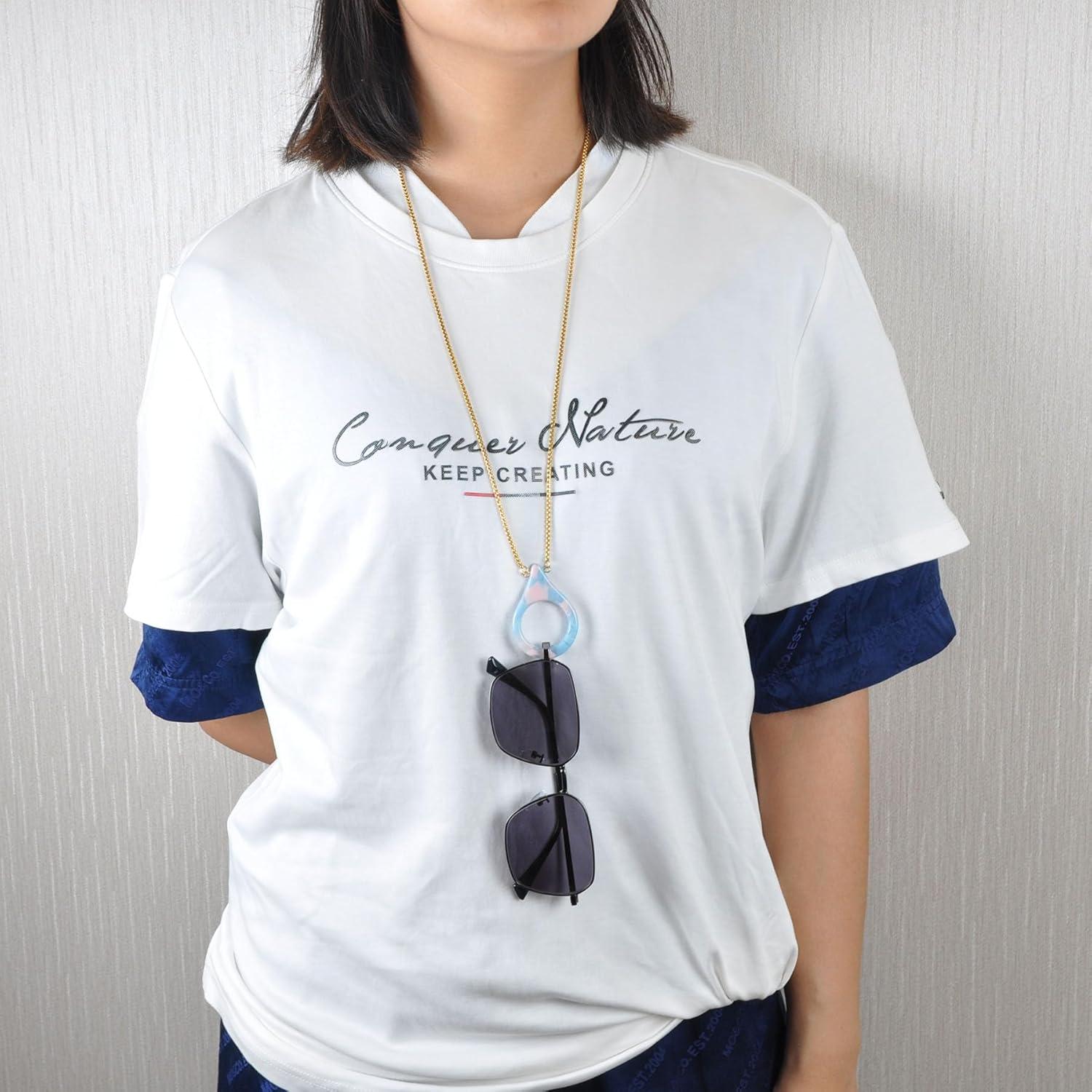 Cadena de Gafas de Sol Acero Inoxidable Dorado 75 cm