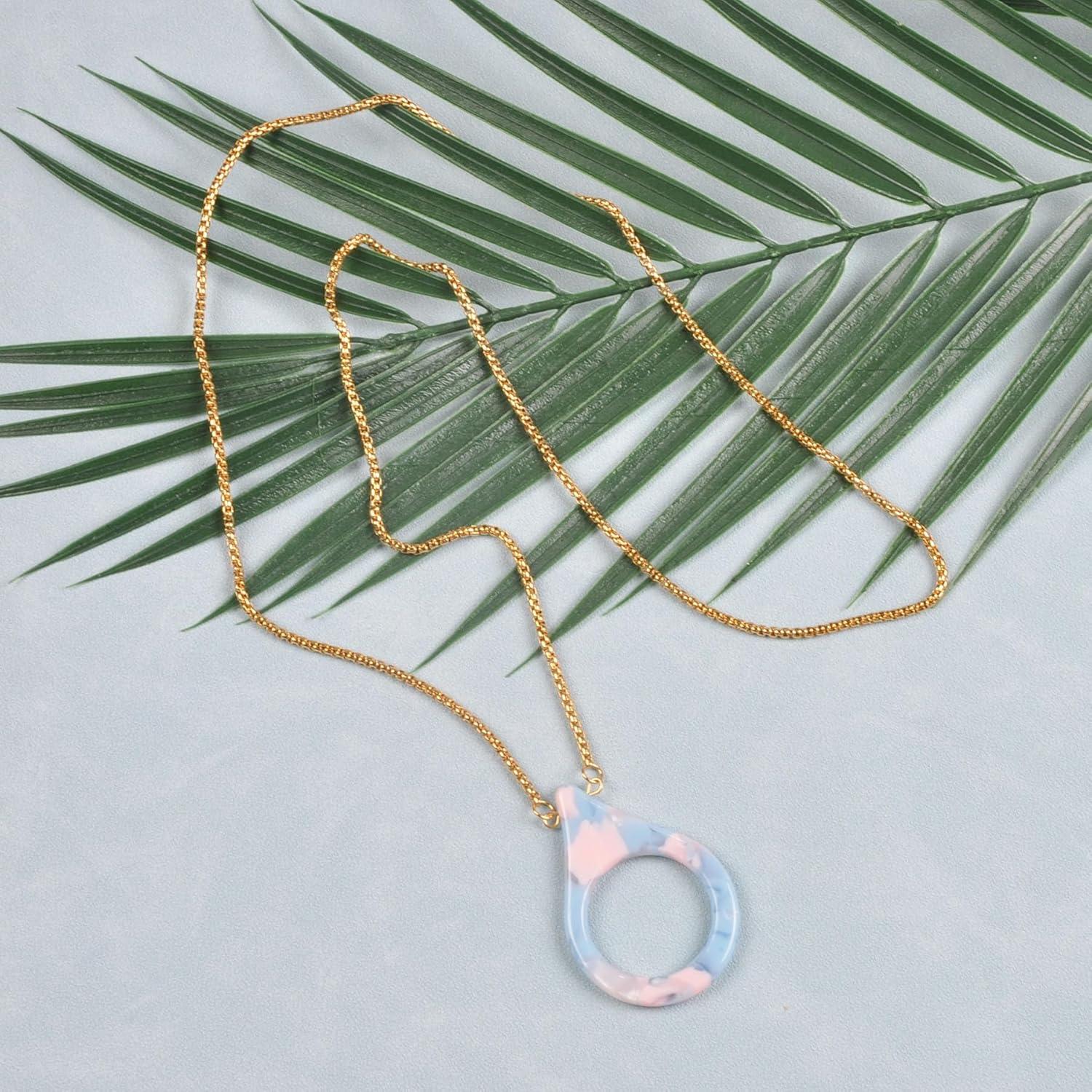 Cadena de Gafas de Sol Acero Inoxidable Dorado 75 cm