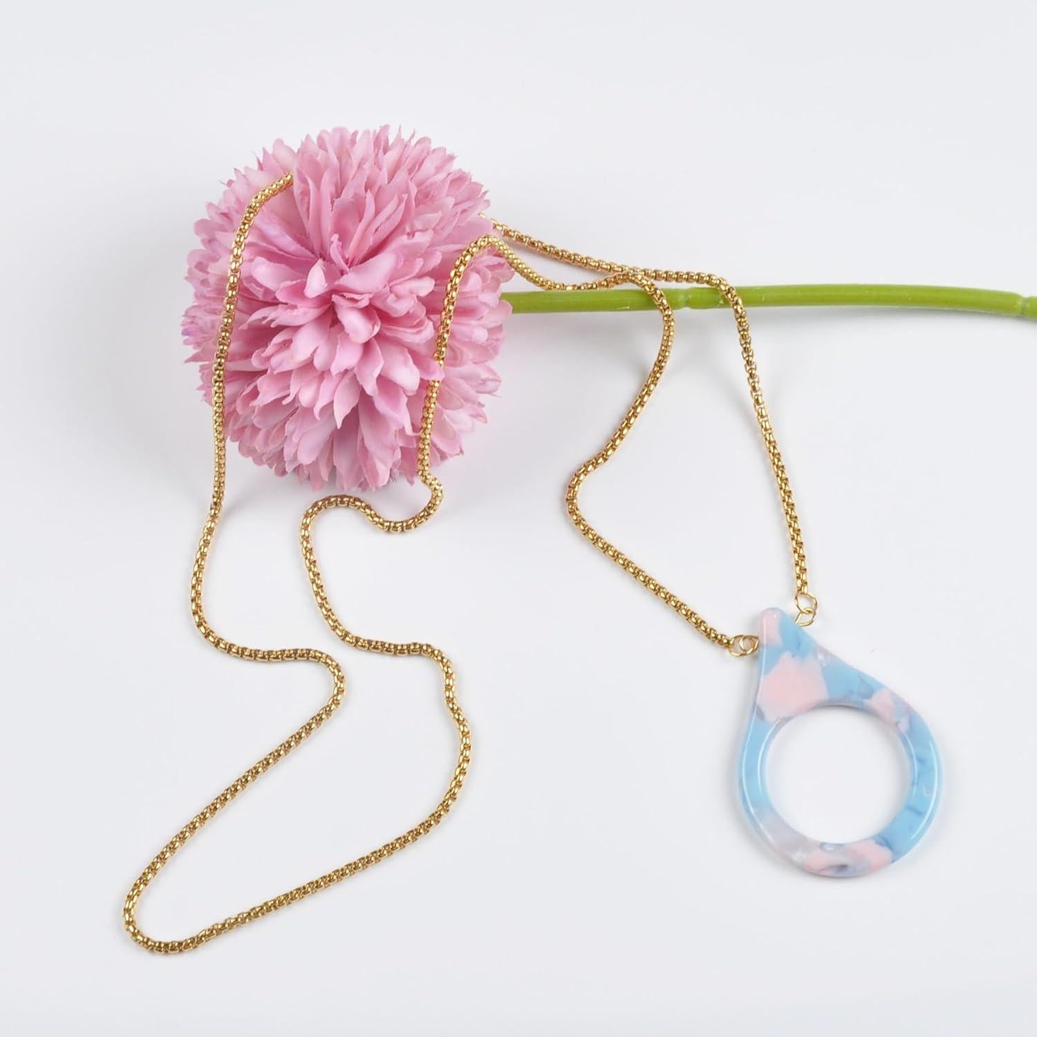 Cadena de Gafas de Sol Acero Inoxidable Dorado 75 cm