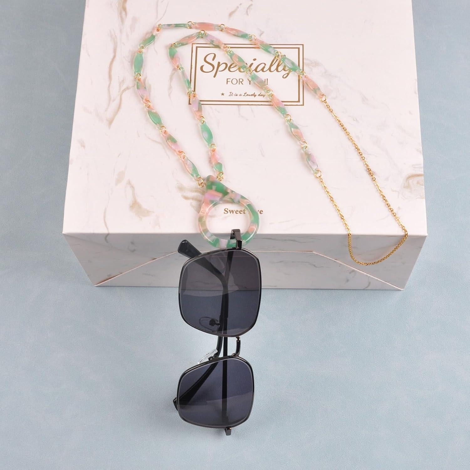 Cadena de Gafas de Sol Dorada para Mujeres 75 cm YJGQ-001