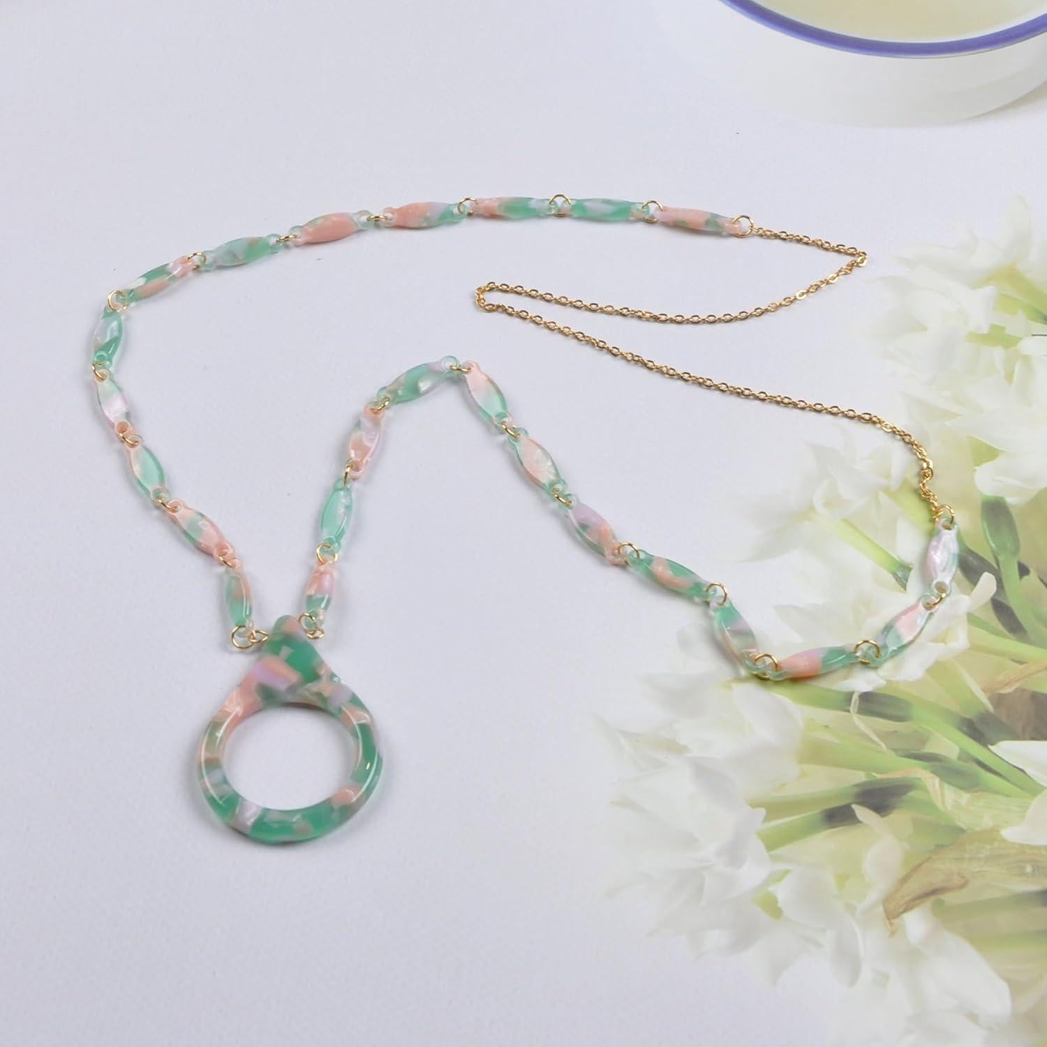 Cadena de Gafas de Sol Dorada para Mujeres 75 cm YJGQ-001