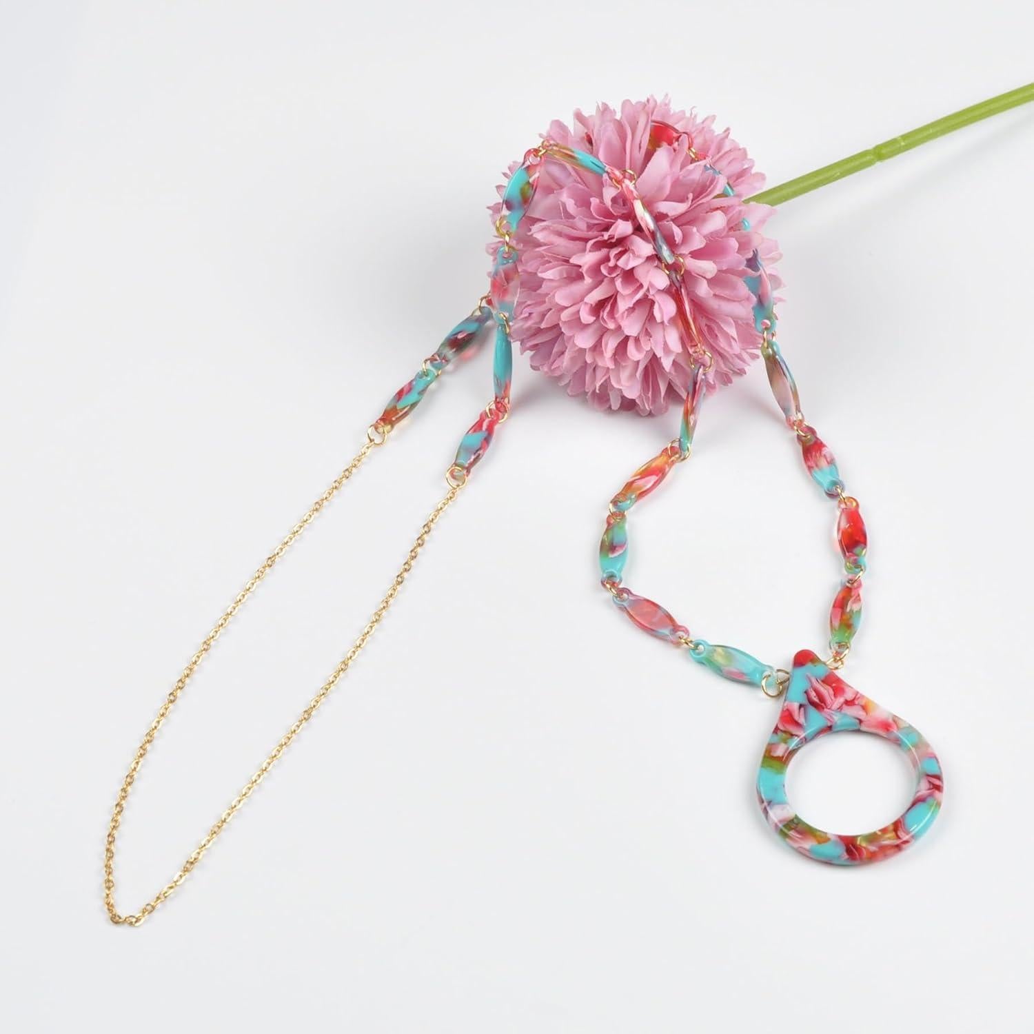 Cadena de Gafas de Sol Acero Inoxidable Dorado 75 cm