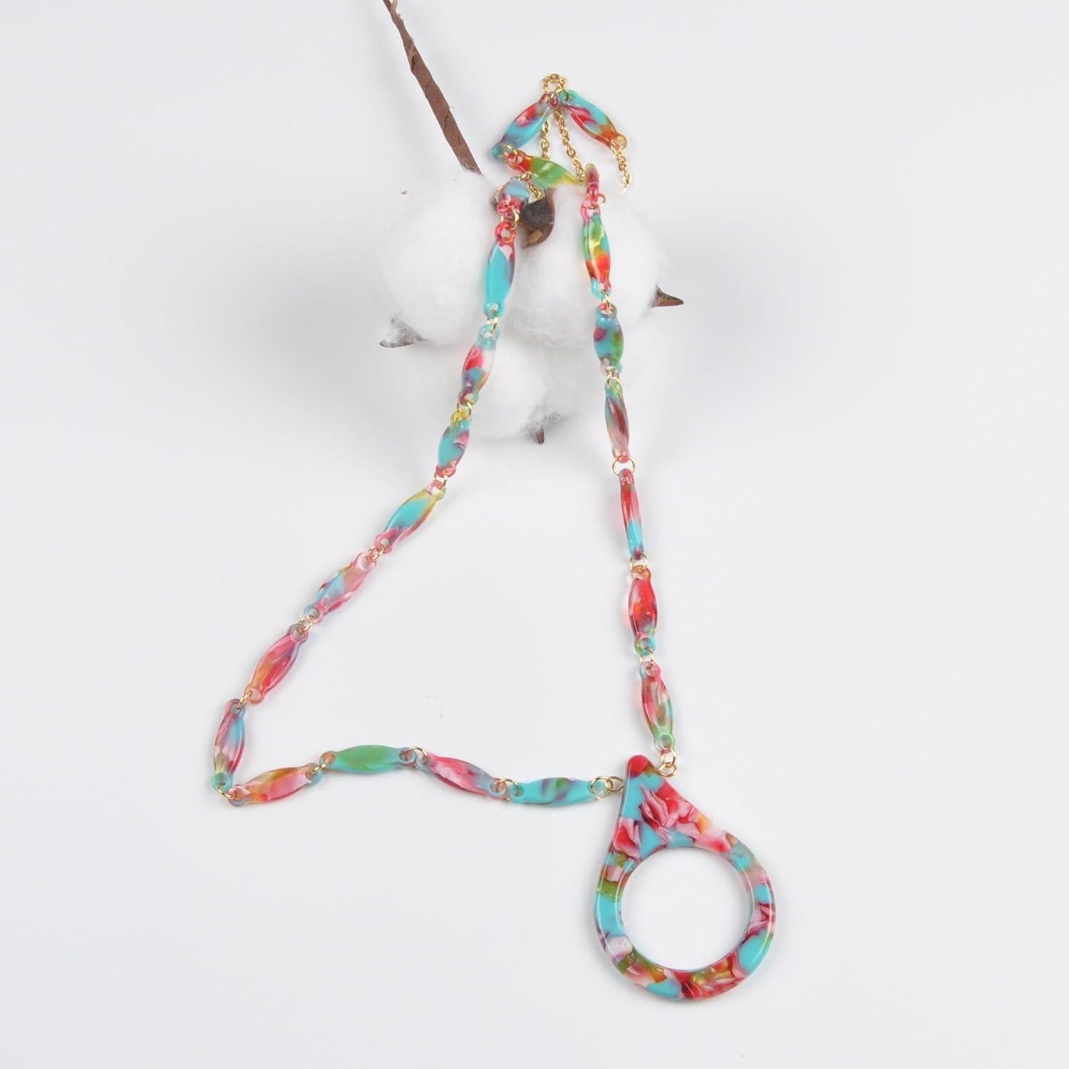 Cadena de Gafas de Sol Acero Inoxidable Dorado 75 cm