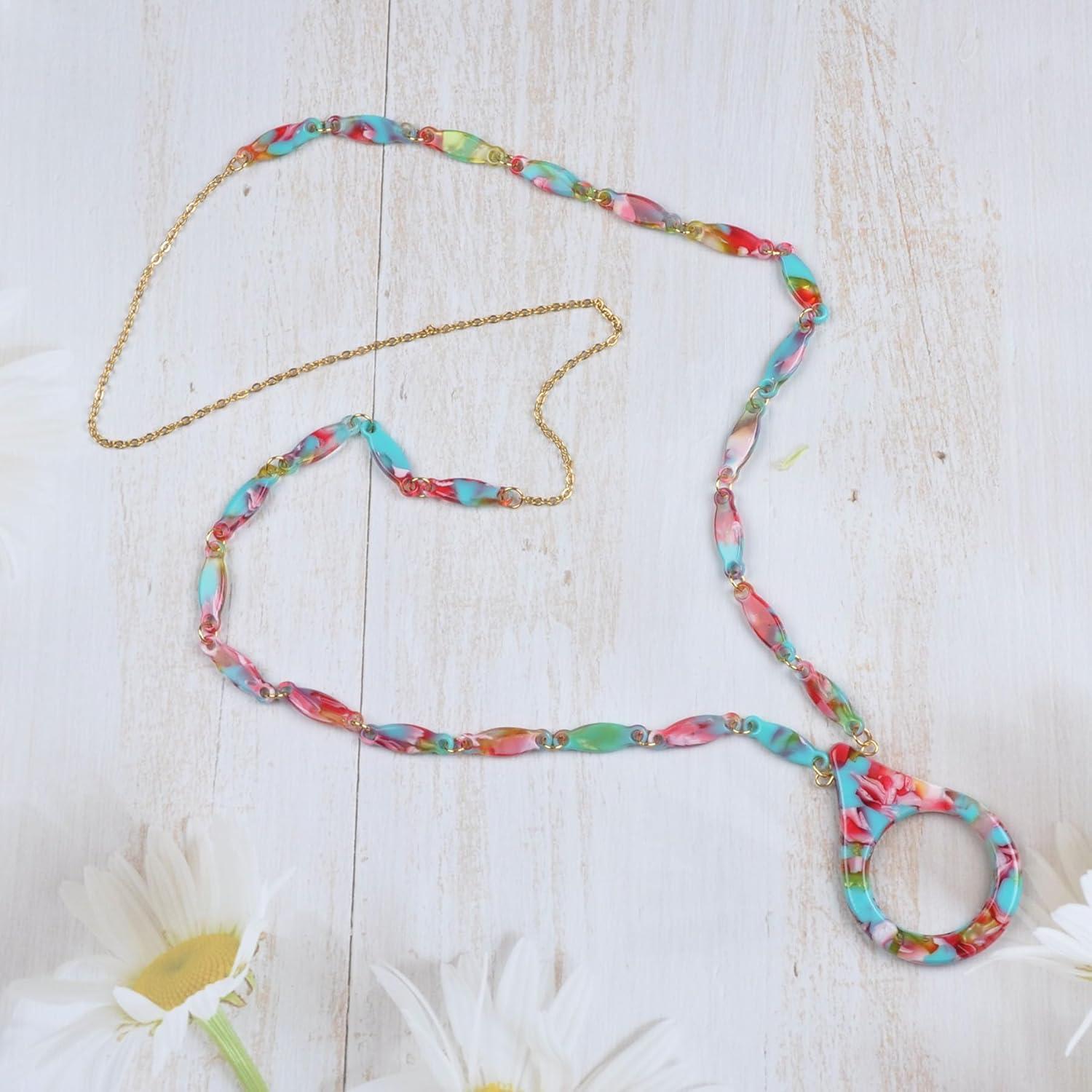 Cadena de Gafas de Sol Acero Inoxidable Dorado 75 cm