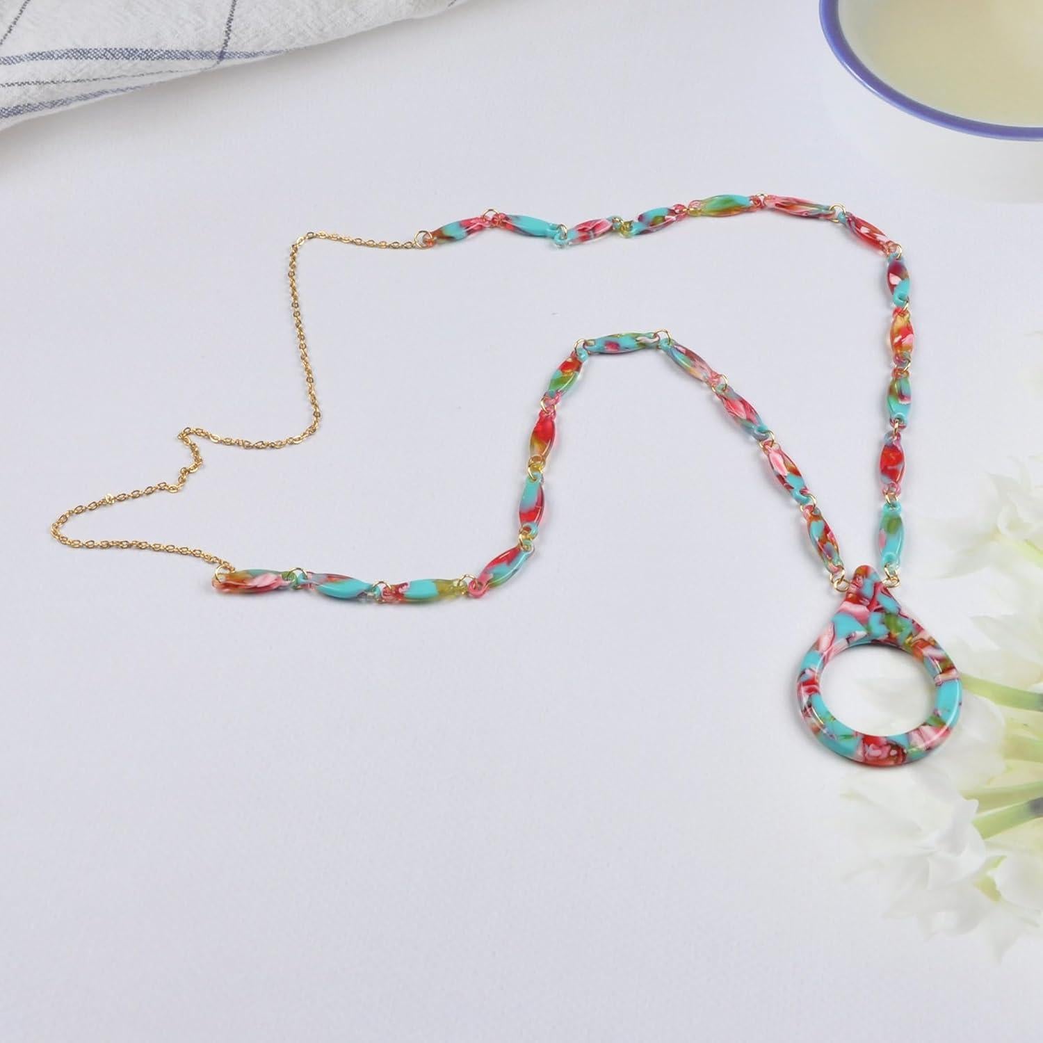 Cadena de Gafas de Sol Acero Inoxidable Dorado 75 cm